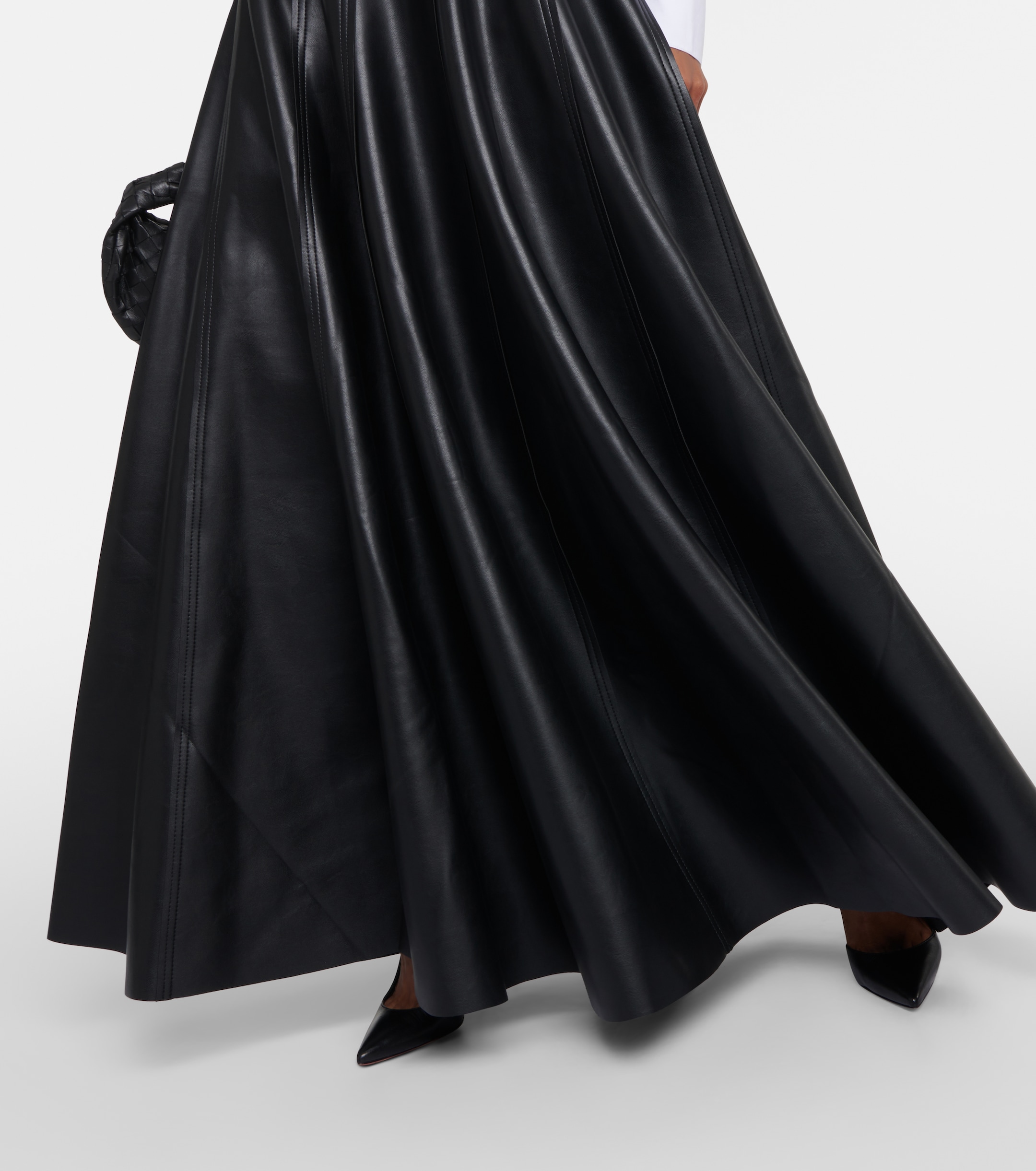 Norma Kamali Grace flared maxi skirt