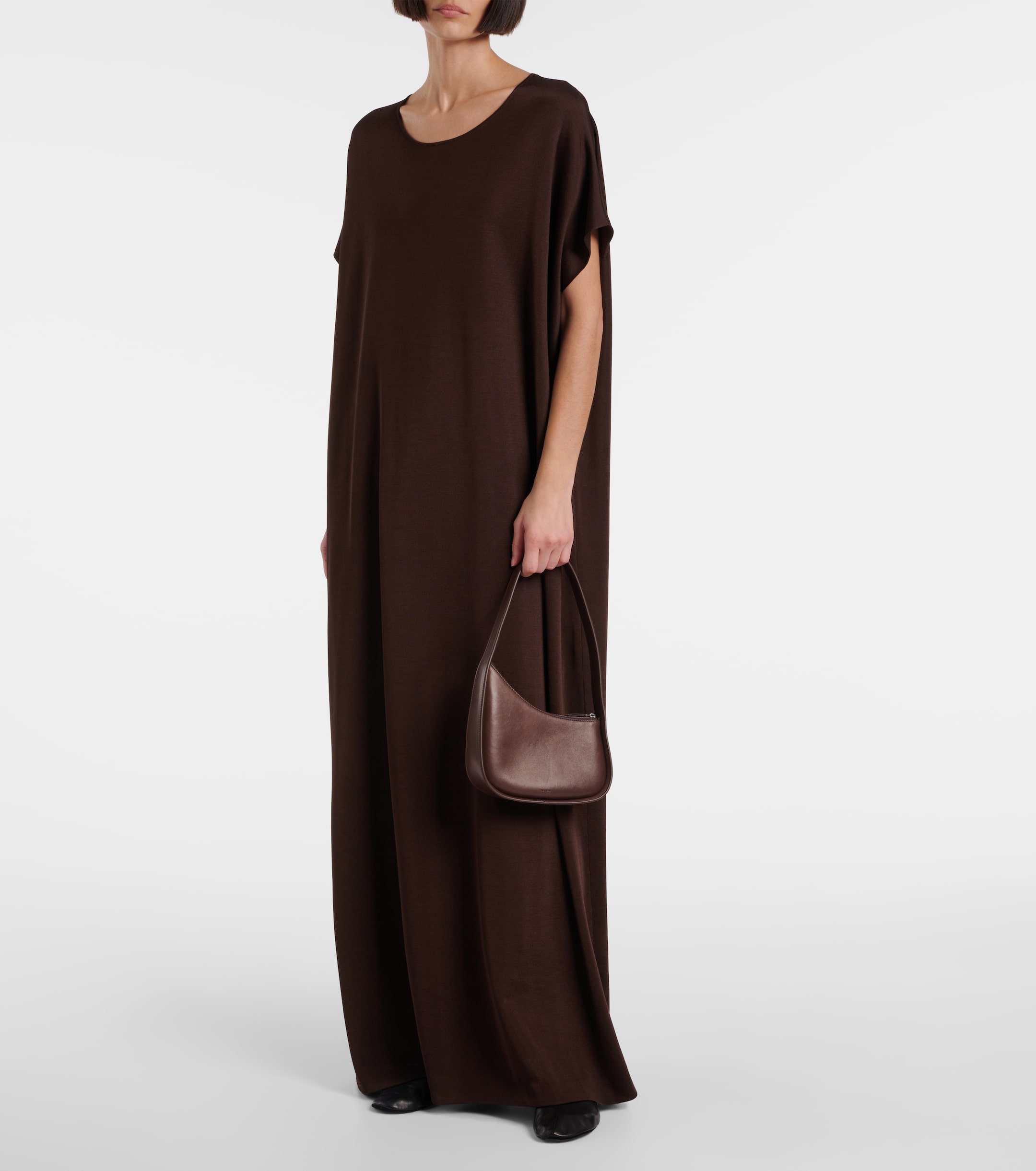 the row brown dress Claire Dress Stripes main image 0