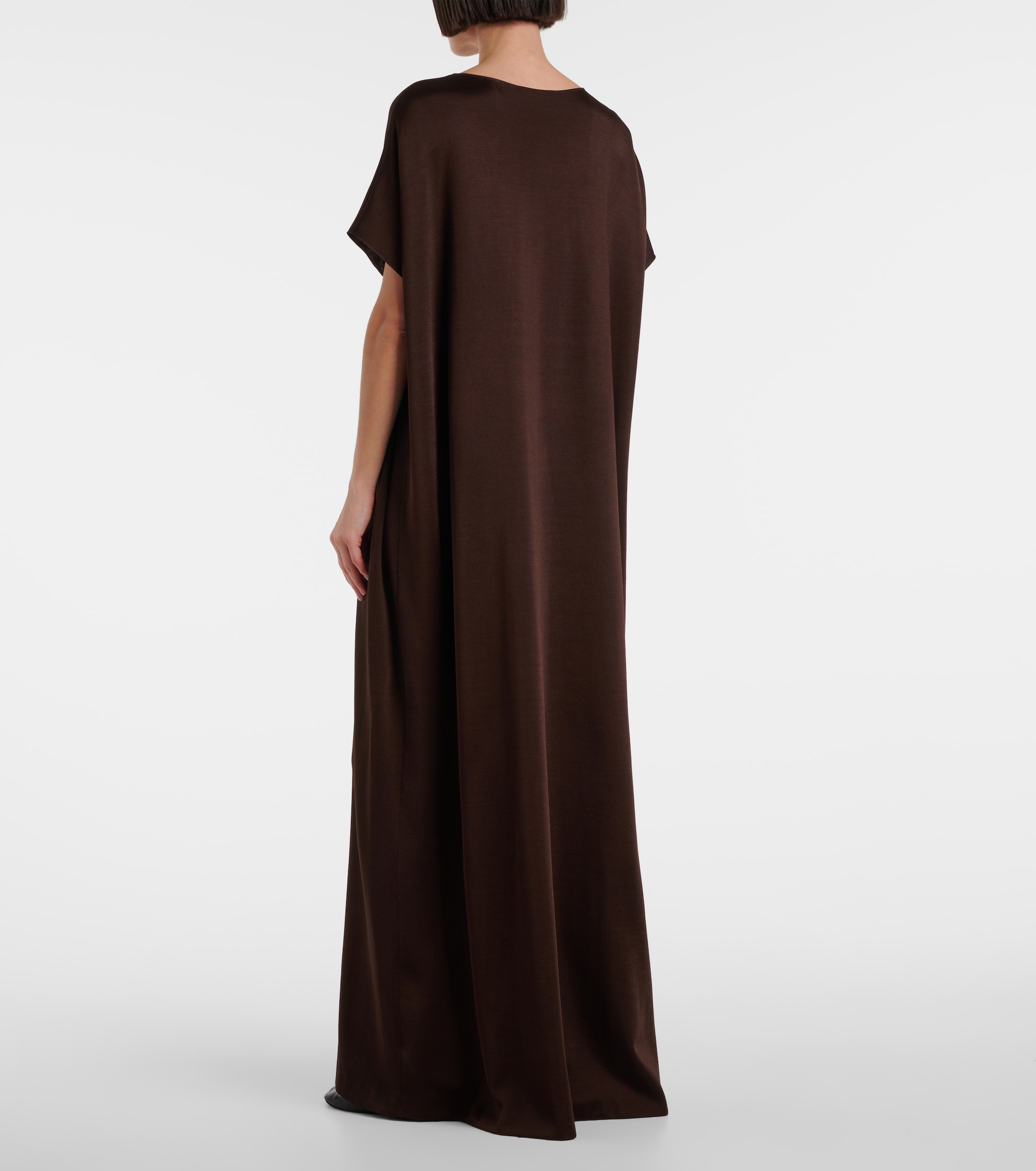 the row brown dress The Row - Women's Oiva Dress - Nut Brown