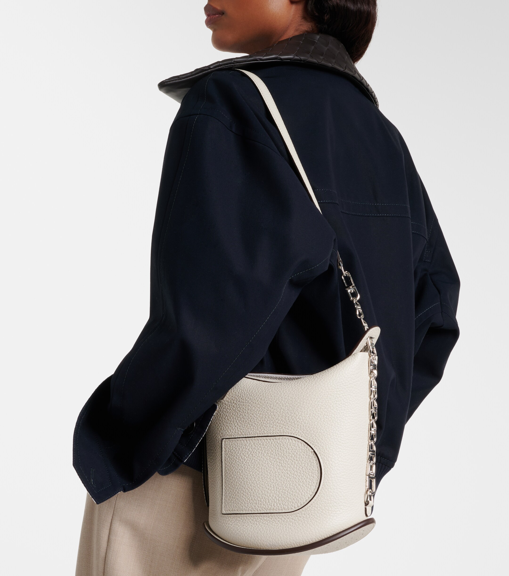 Delvaux Pin Twist Small leather shoulder bag thumbnail