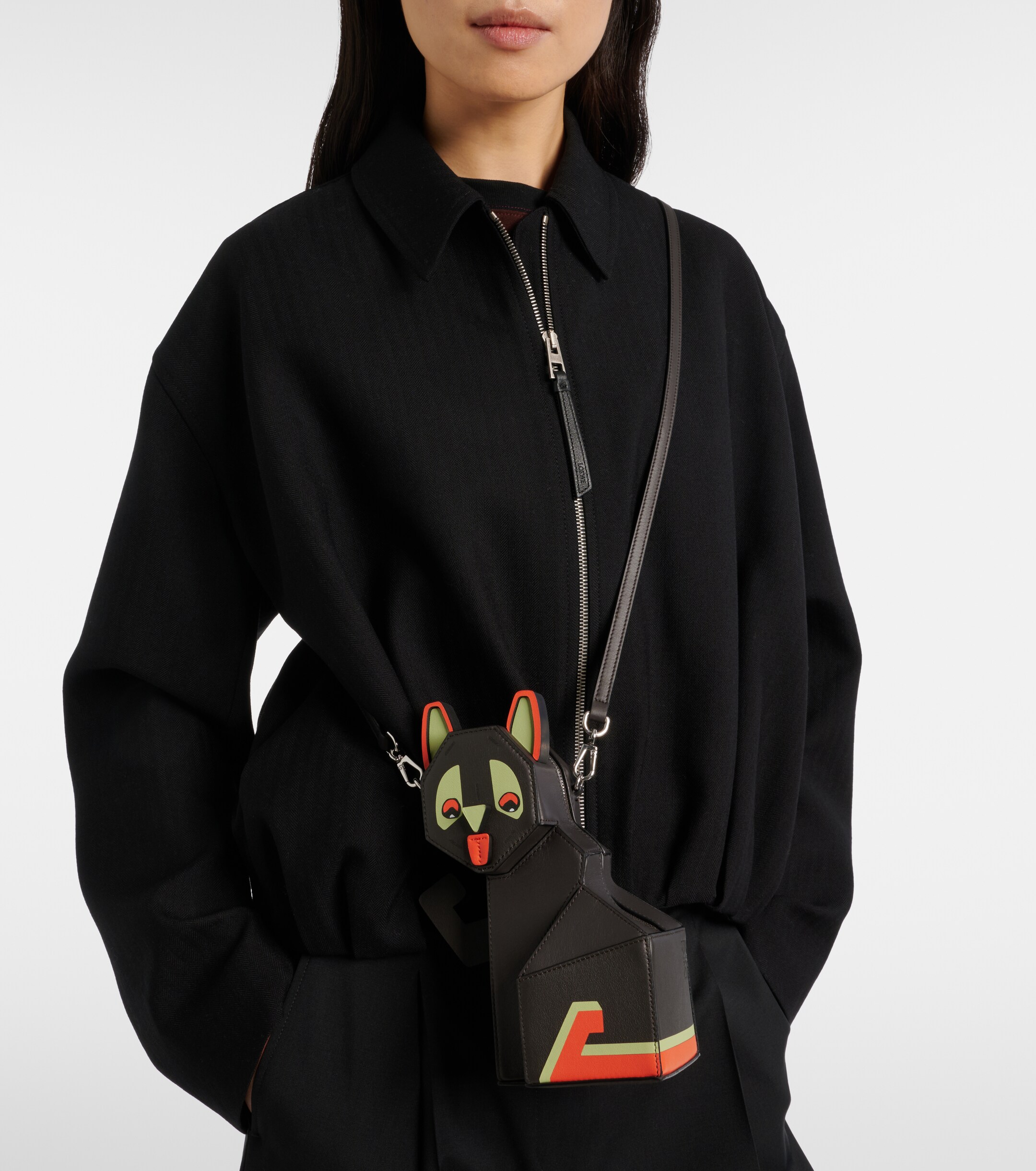 Loewe x Louis Wain leather clutch
