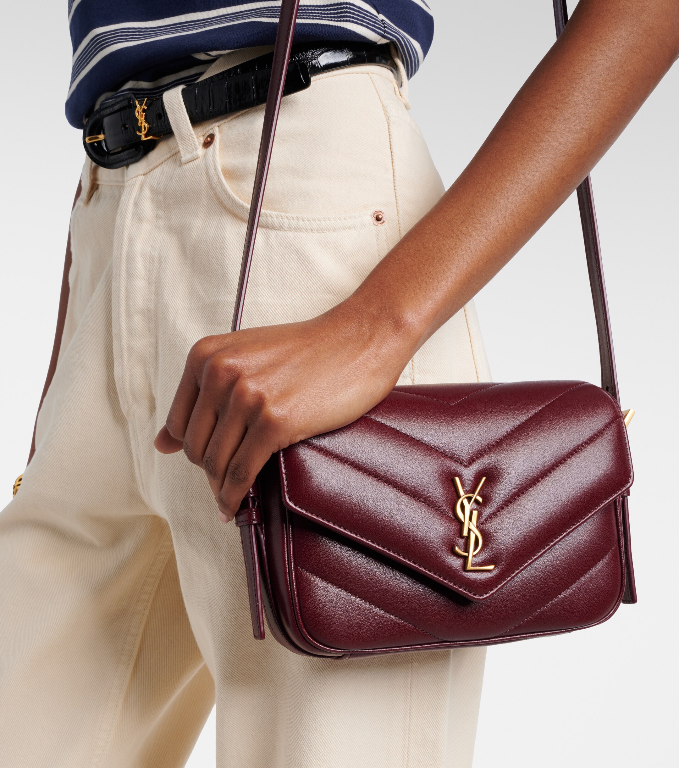 Saint Laurent Loulou Toy matelassé leather crossbody bag