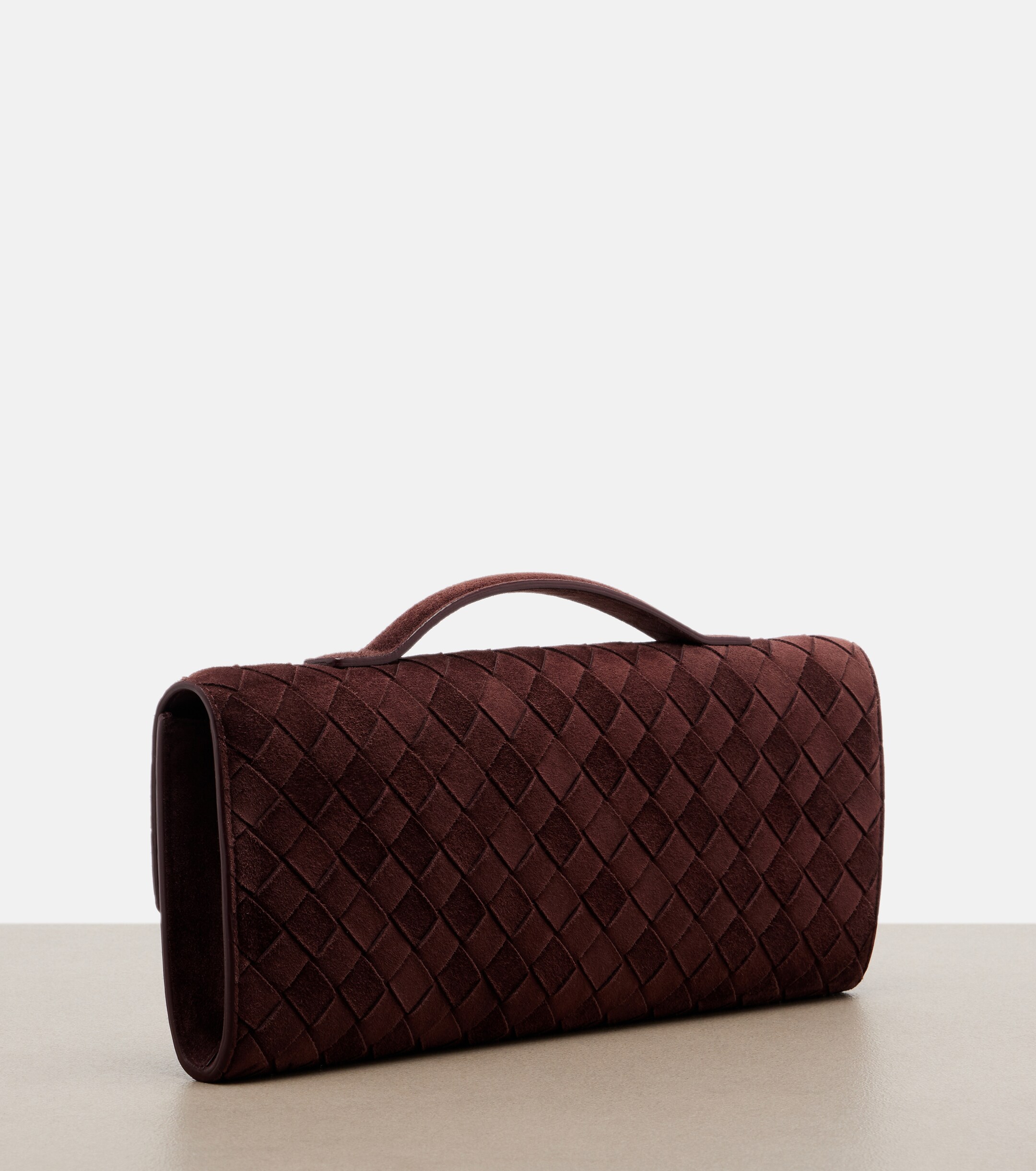 Bottega Veneta Andiamo suede clutch