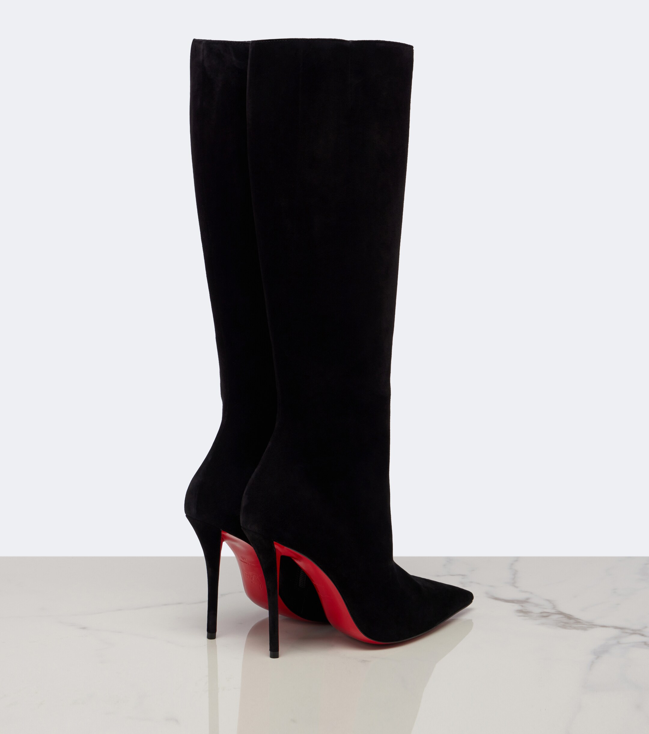 CHRISTIAN LOUBOUTIN Christian Louboutin Miss Z suede knee-high boots