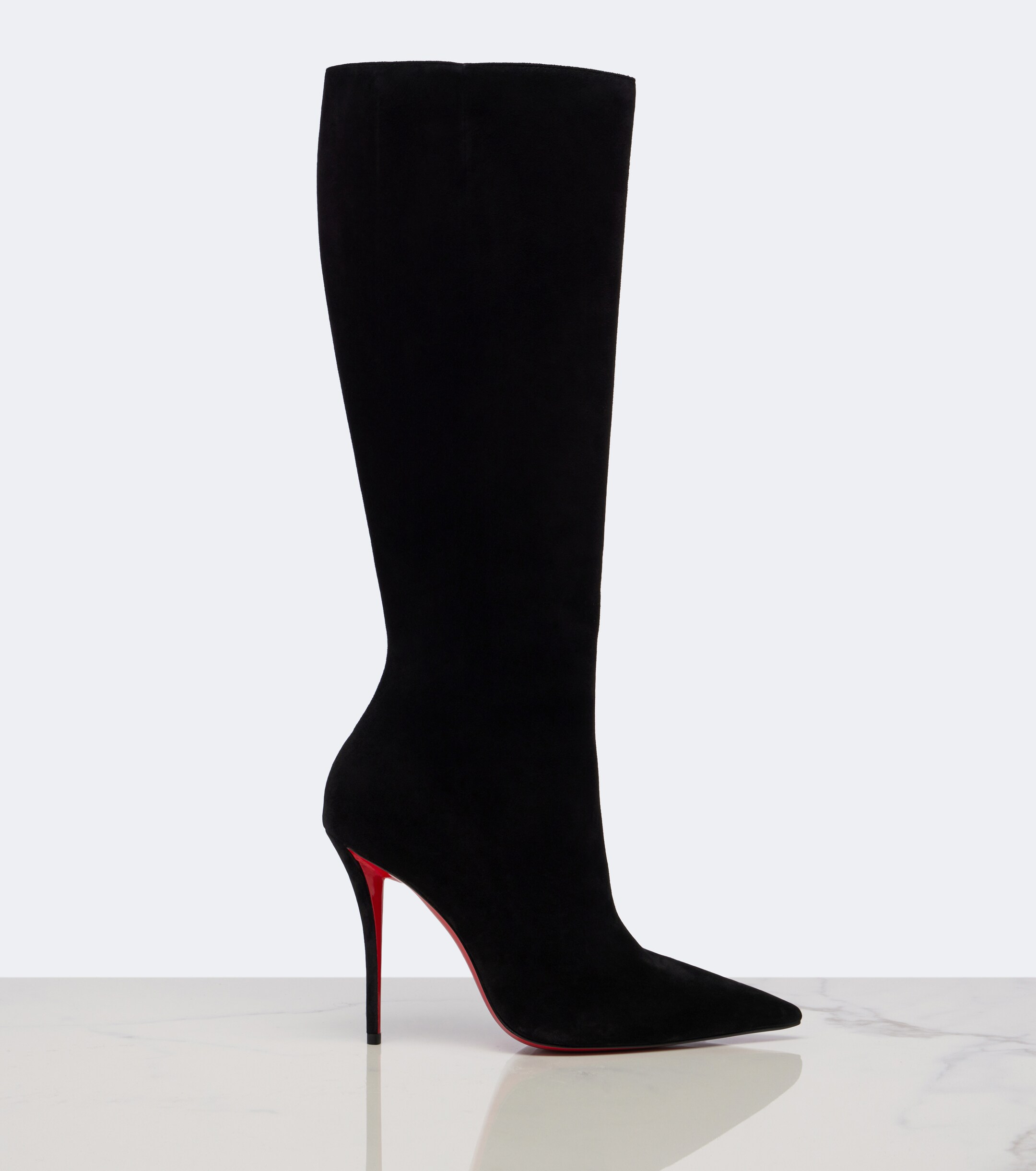 CHRISTIAN LOUBOUTIN Christian Louboutin Miss Z suede knee-high boots