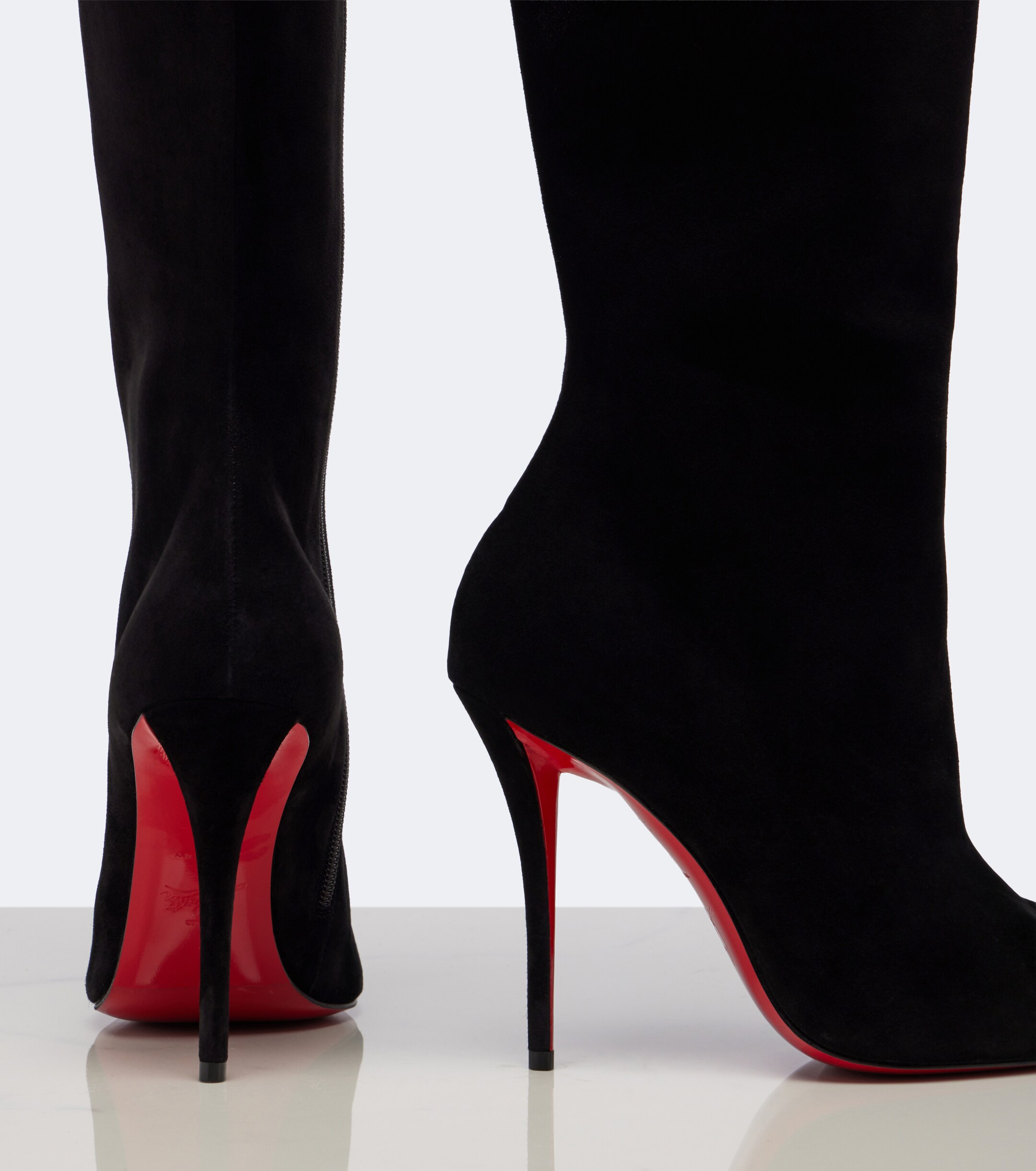 CHRISTIAN LOUBOUTIN Christian Louboutin Miss Z suede knee-high boots