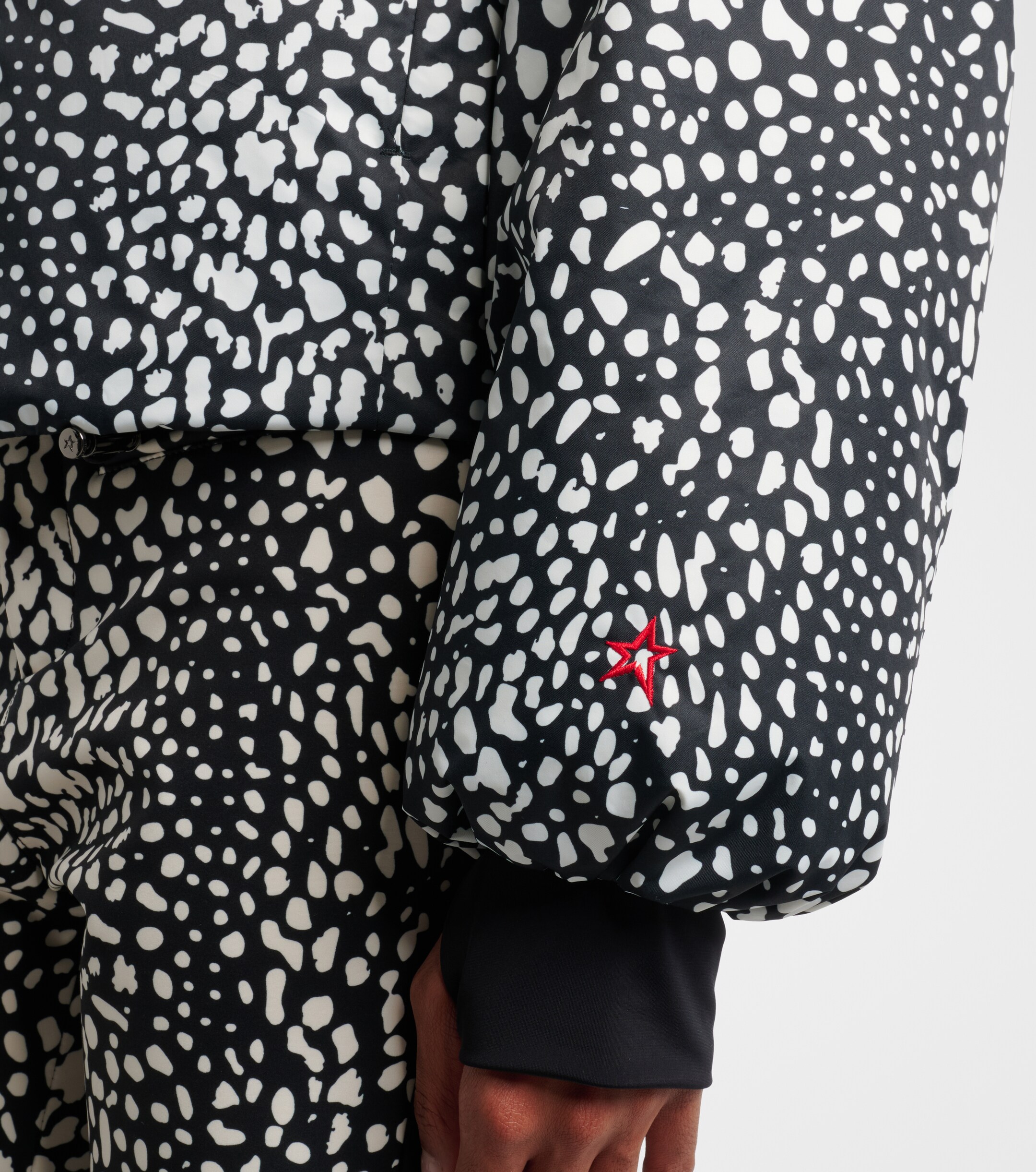 PERFECT MOMENT Perfect Moment Bubble leopard-print down ski jacket