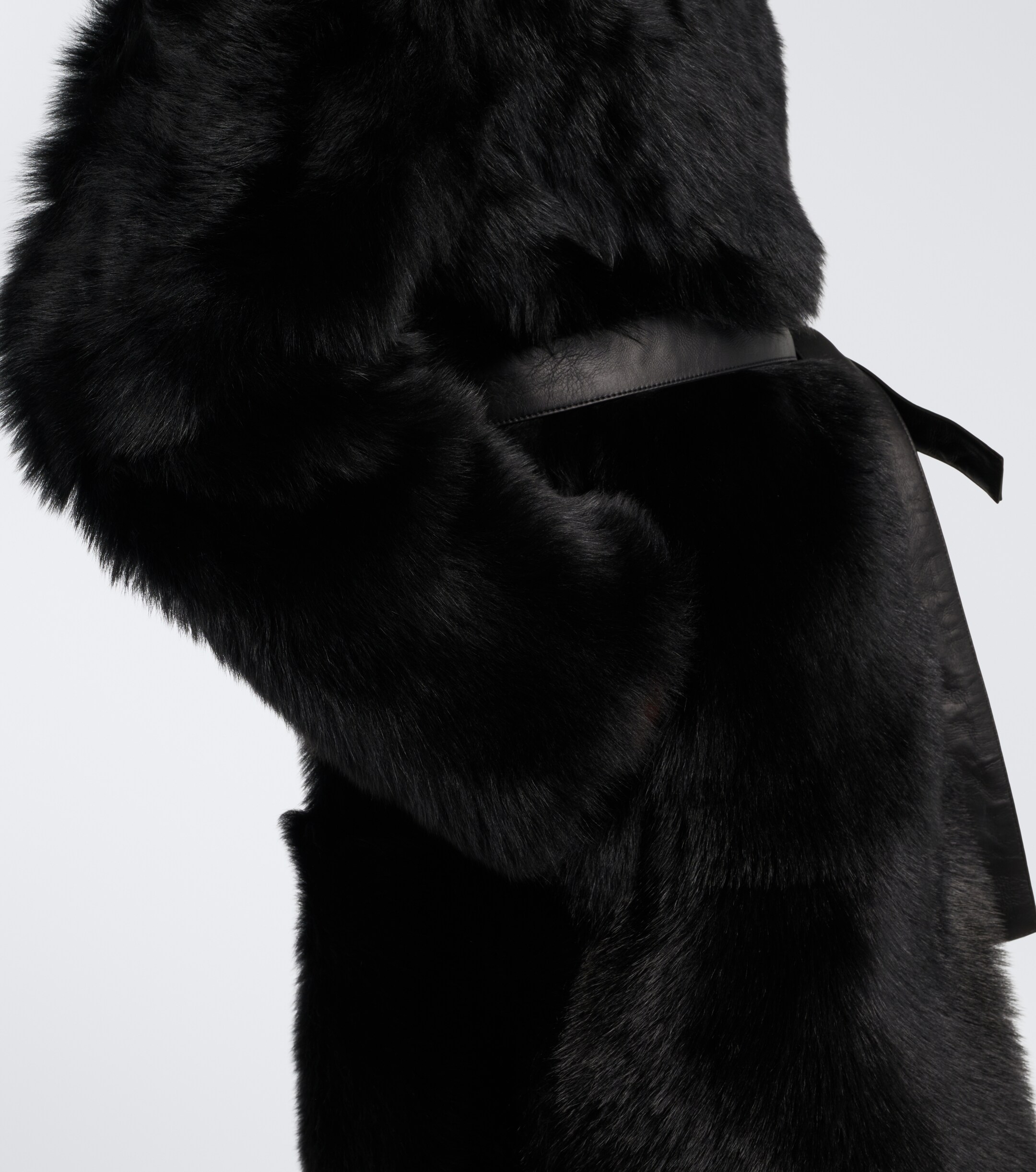Yves Salomon Yves Salomon Reversible shearling wrap coat