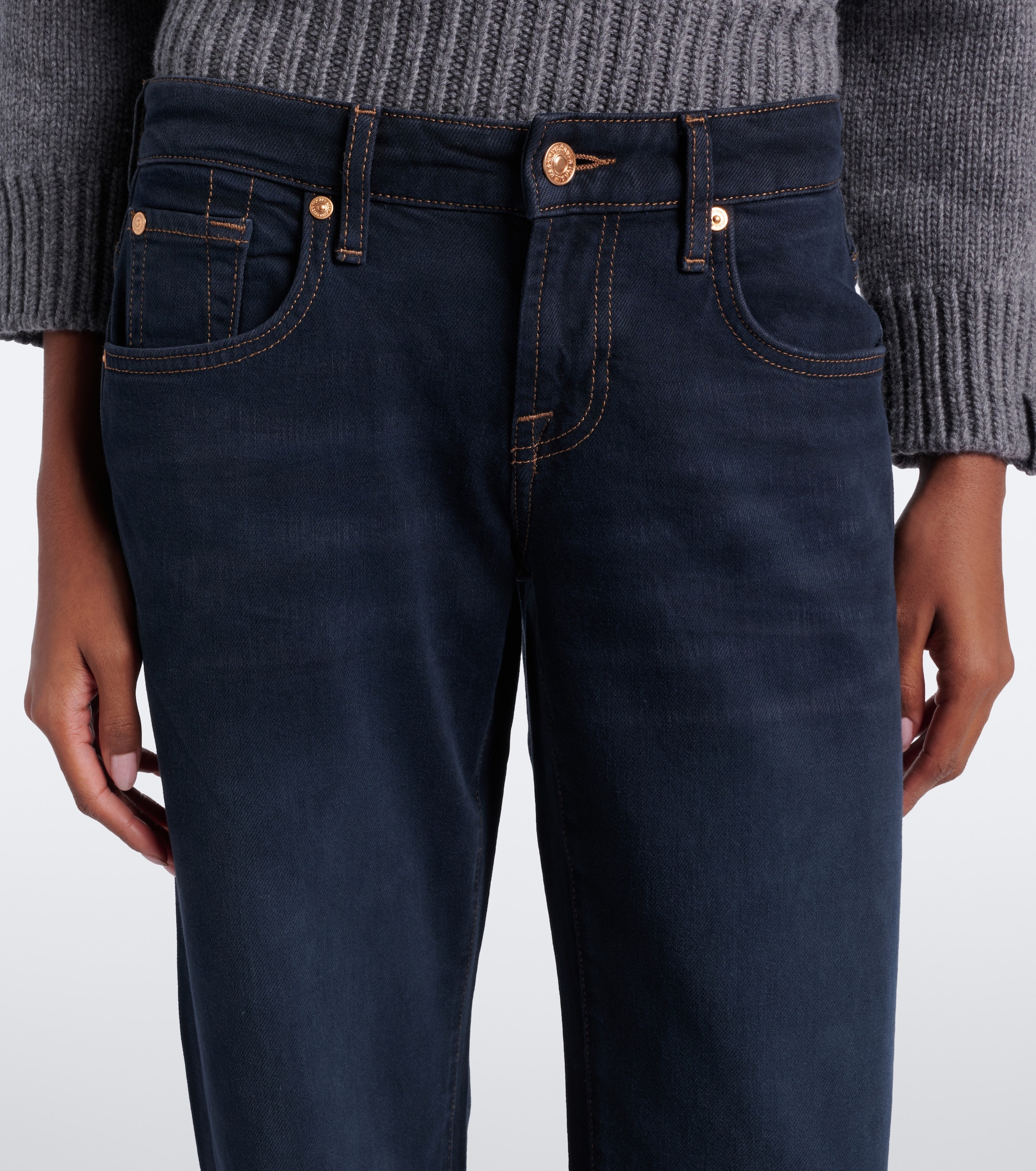 7 For All Mankind 7 For All Mankind Faded straight jeans