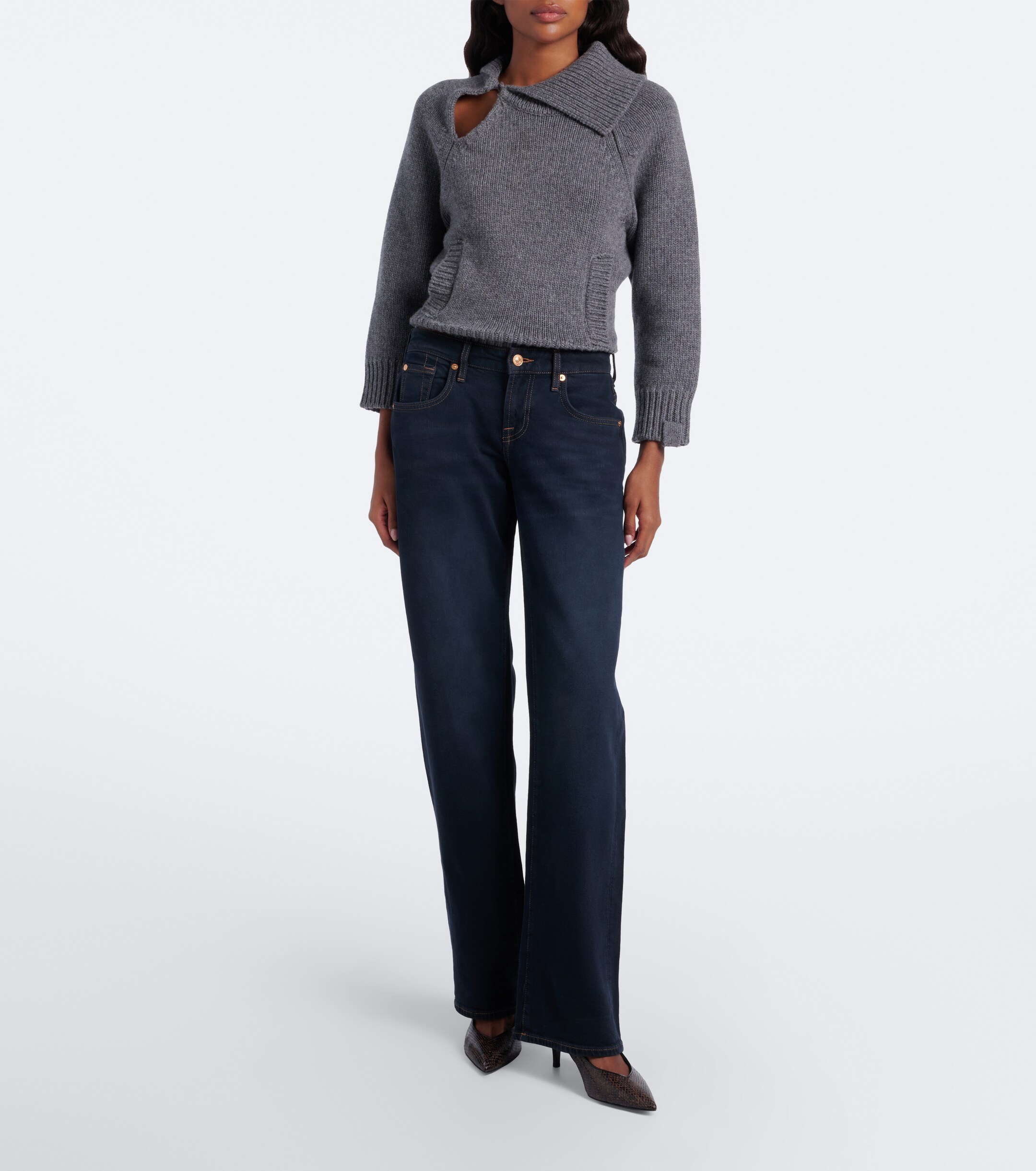 7 For All Mankind 7 For All Mankind Faded straight jeans