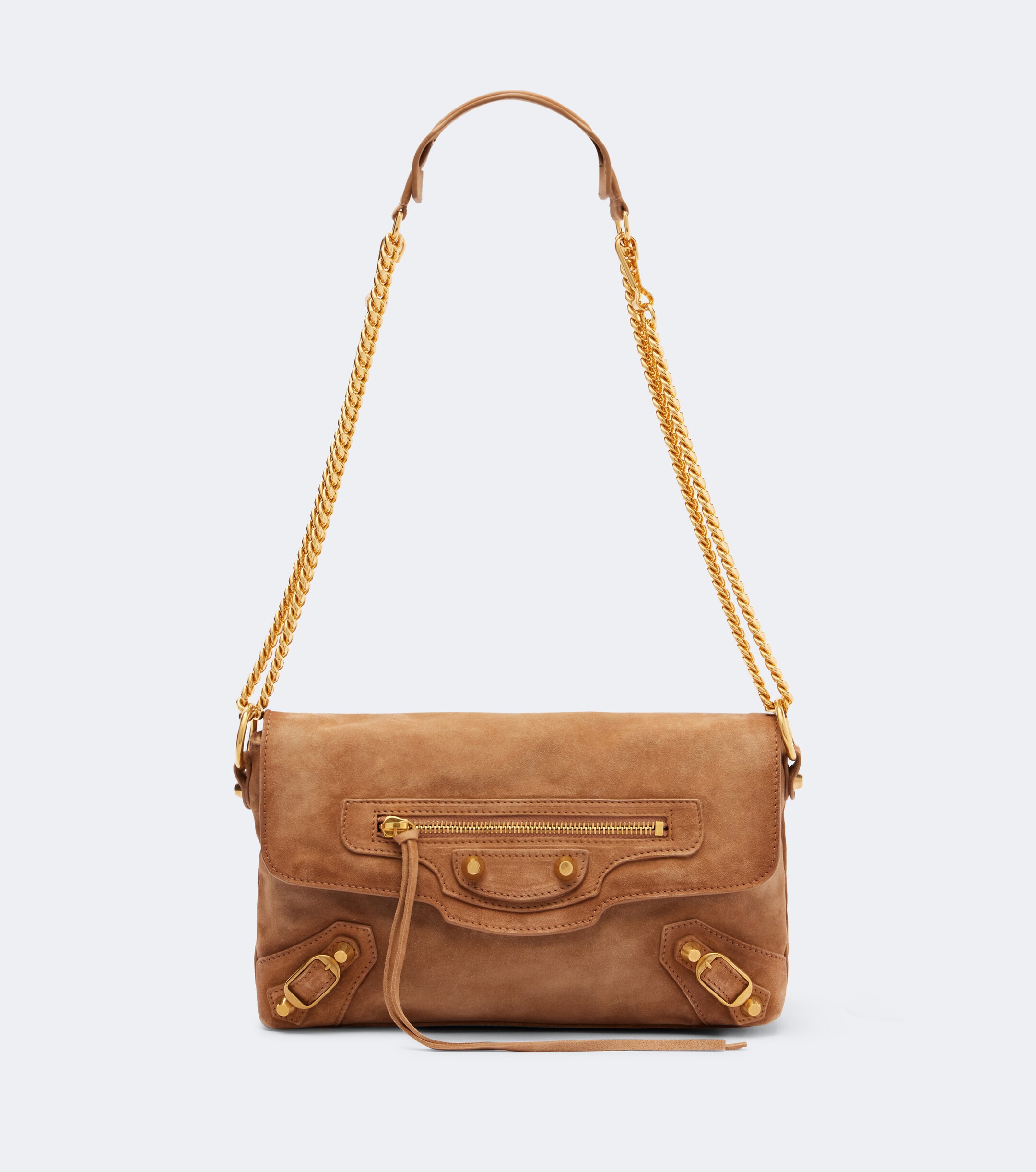 Balenciaga Le City suede shoulder bag