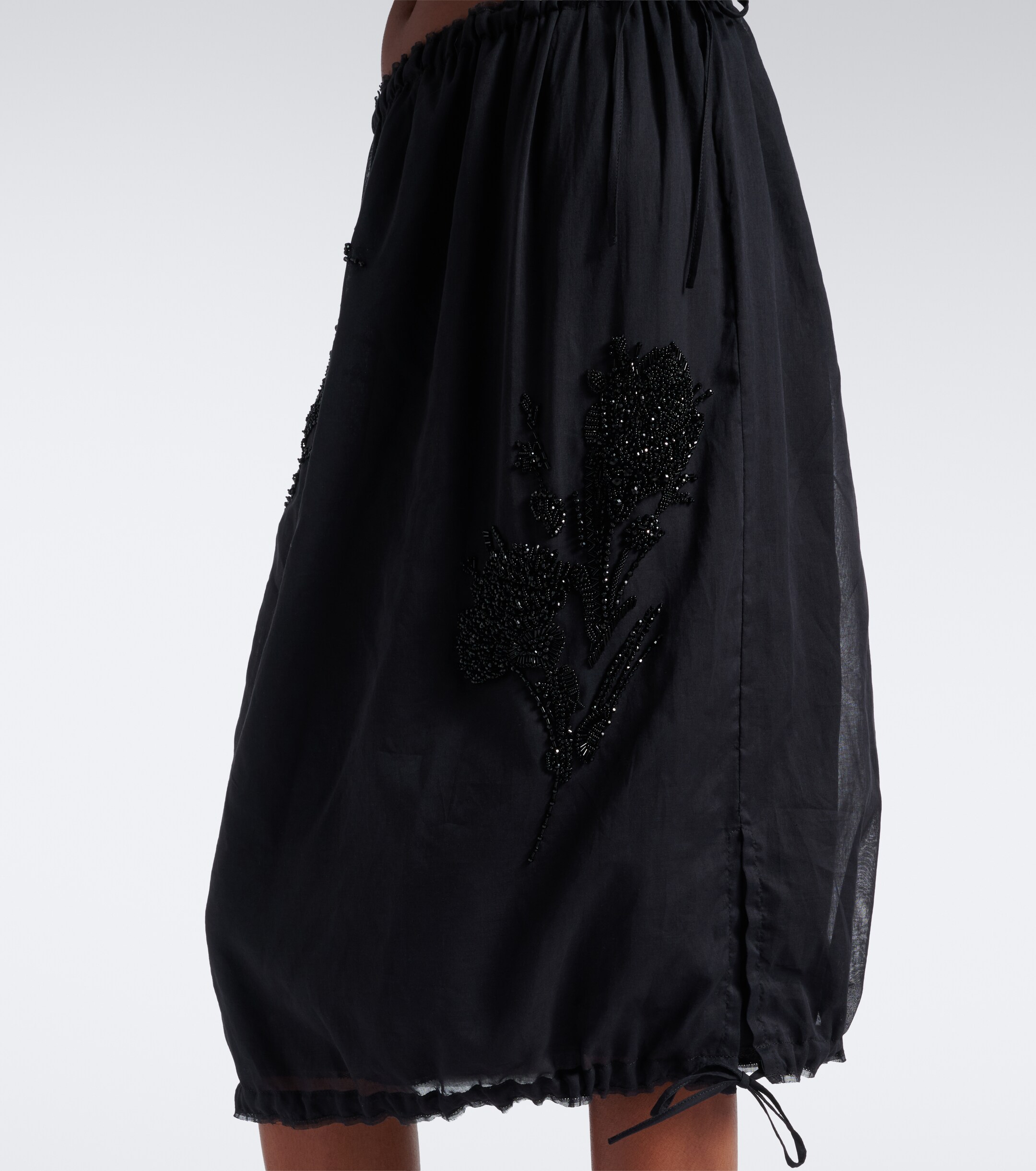 Prada Prada Embellished midi skirt