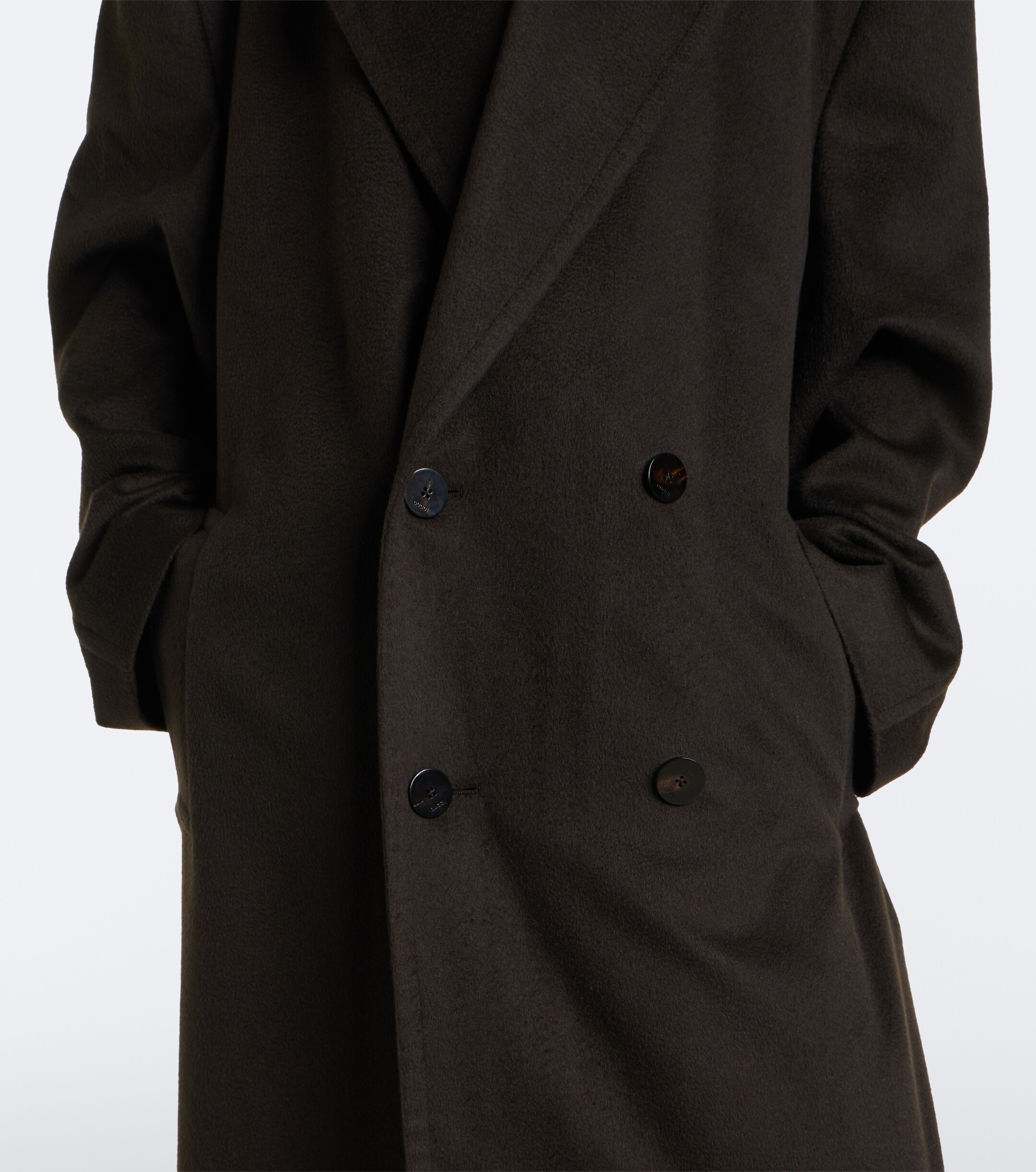 Gucci Gucci Double-breasted oversized cashmere coat