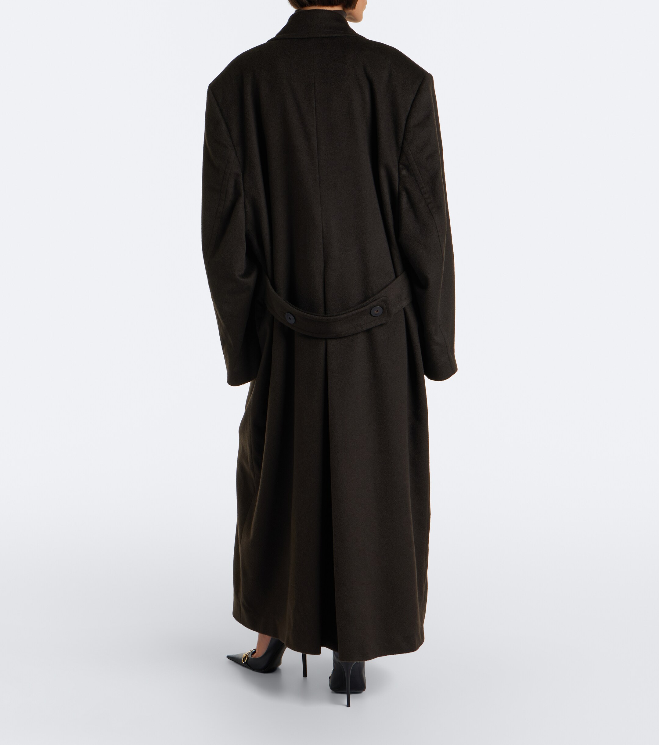 Gucci Gucci Double-breasted oversized cashmere coat