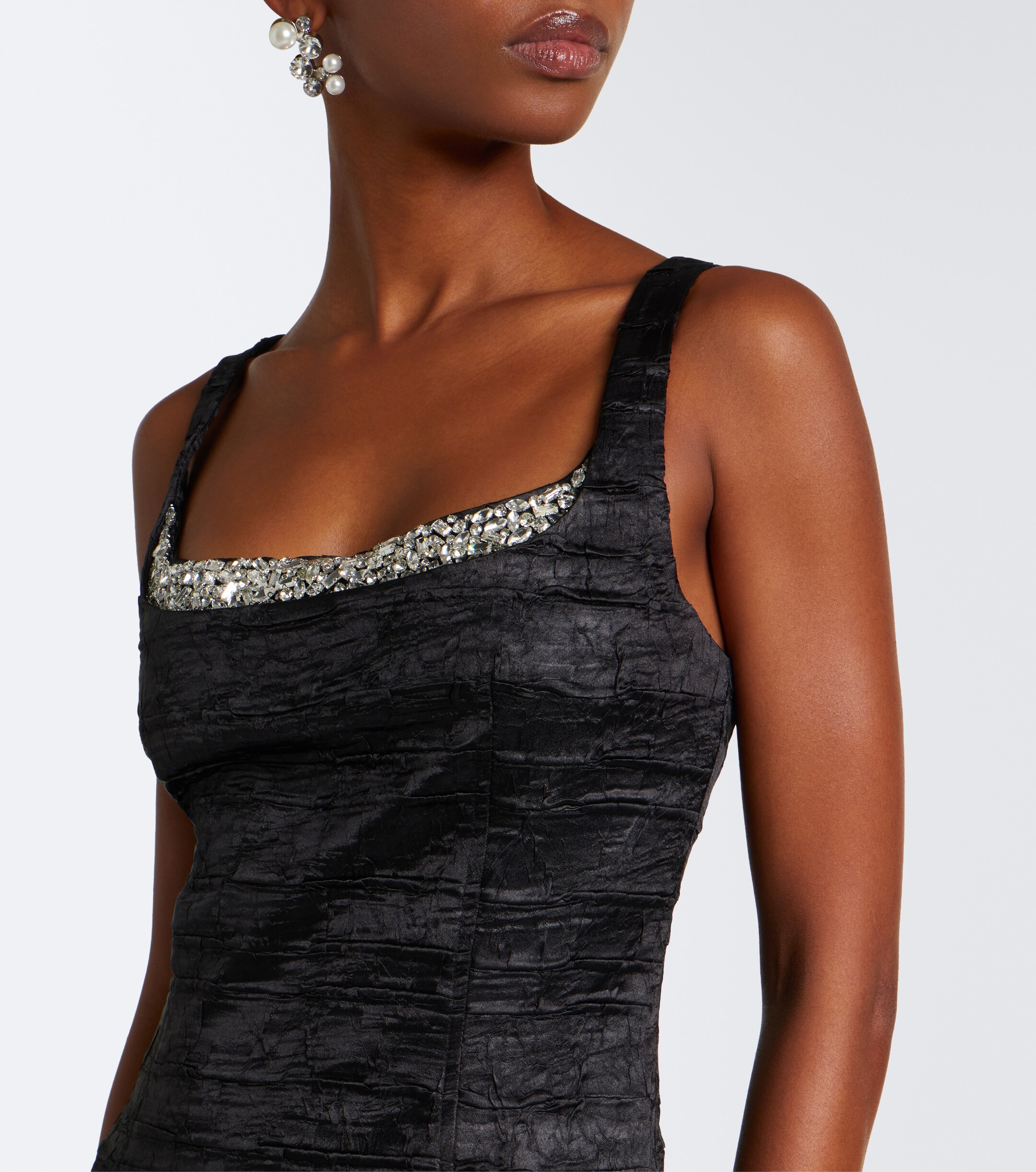 SIMKHAI Simkhai Martina embellished satin gown