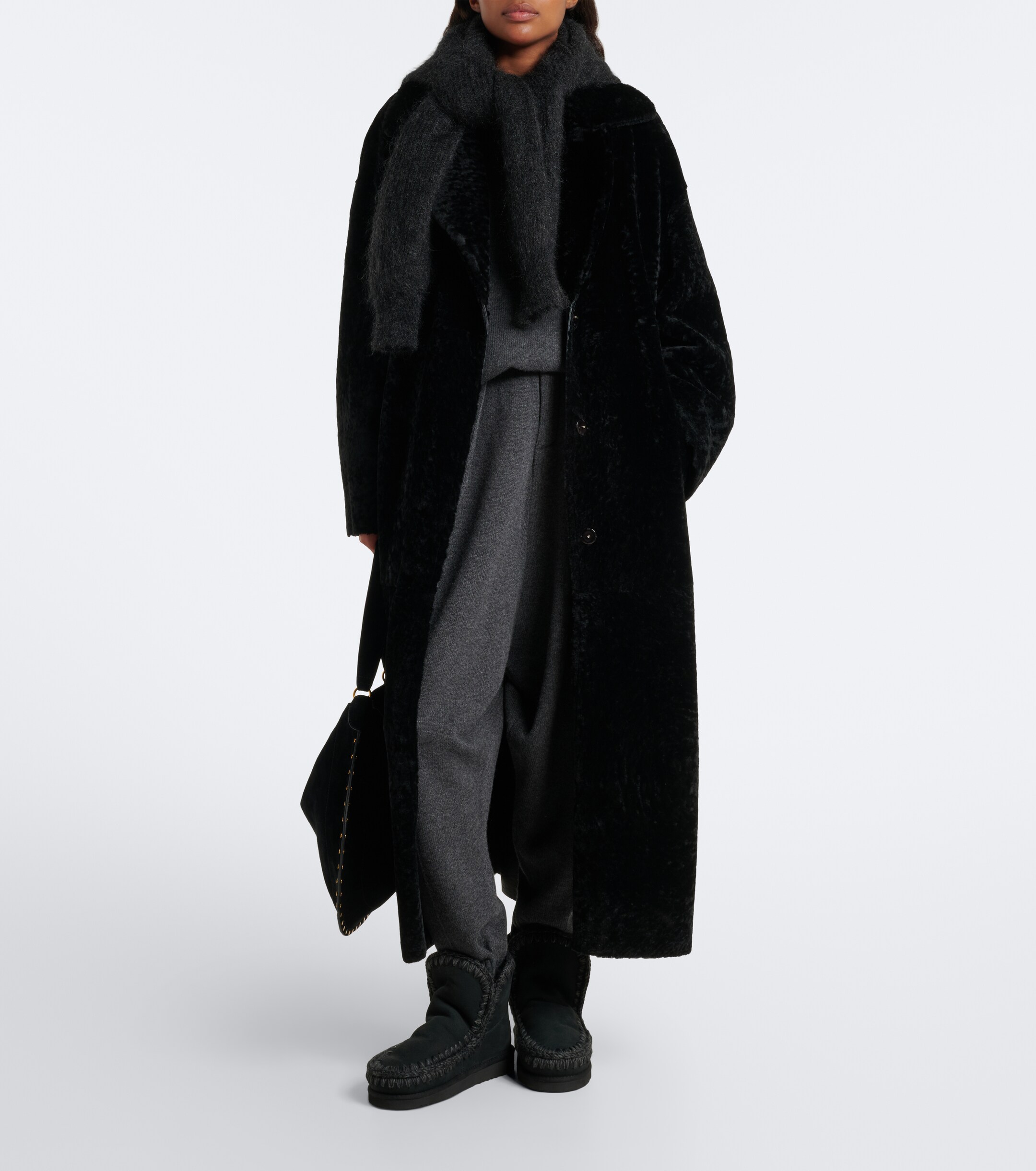 MOU Mou 18 shearling-lined suede ankle boots