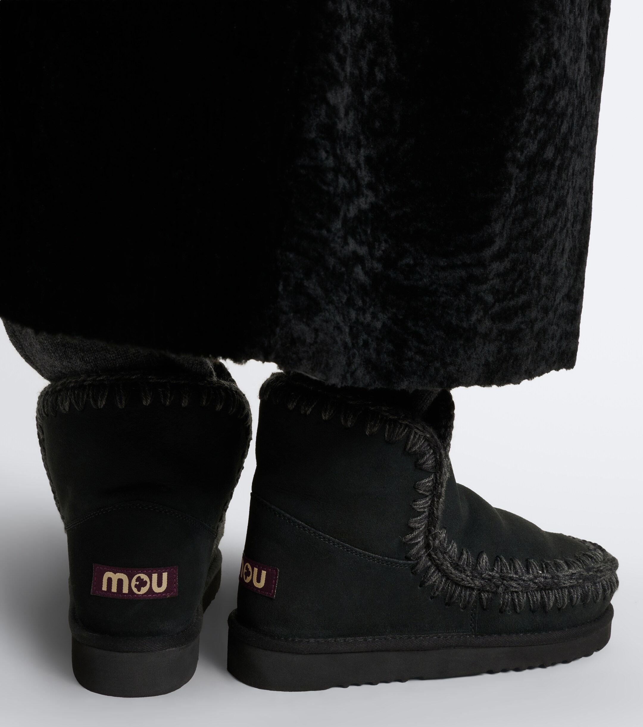 MOU Mou 18 shearling-lined suede ankle boots