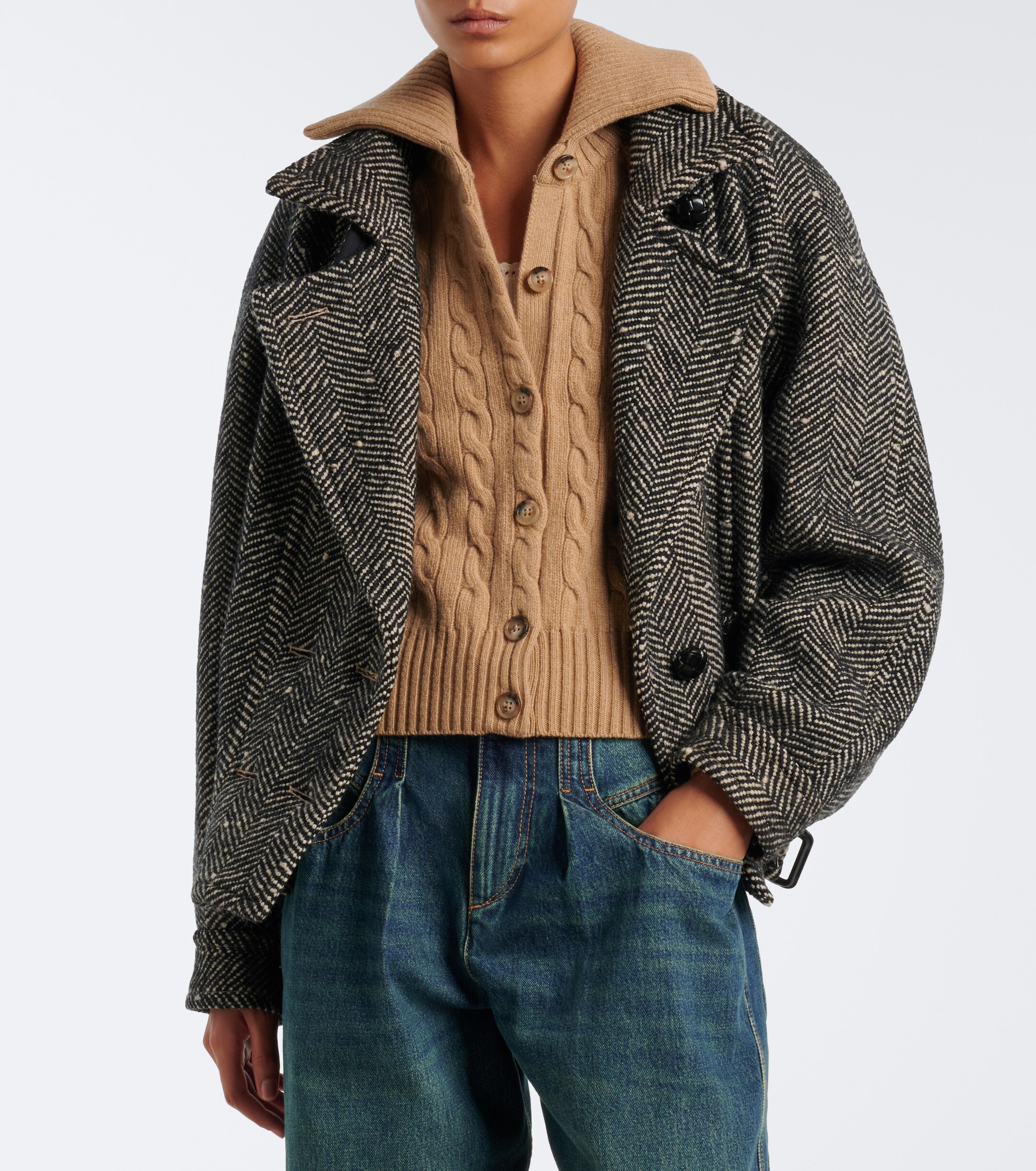 Polo Ralph Lauren Polo Ralph Lauren Cable-knit wool and cashmere cardigan
