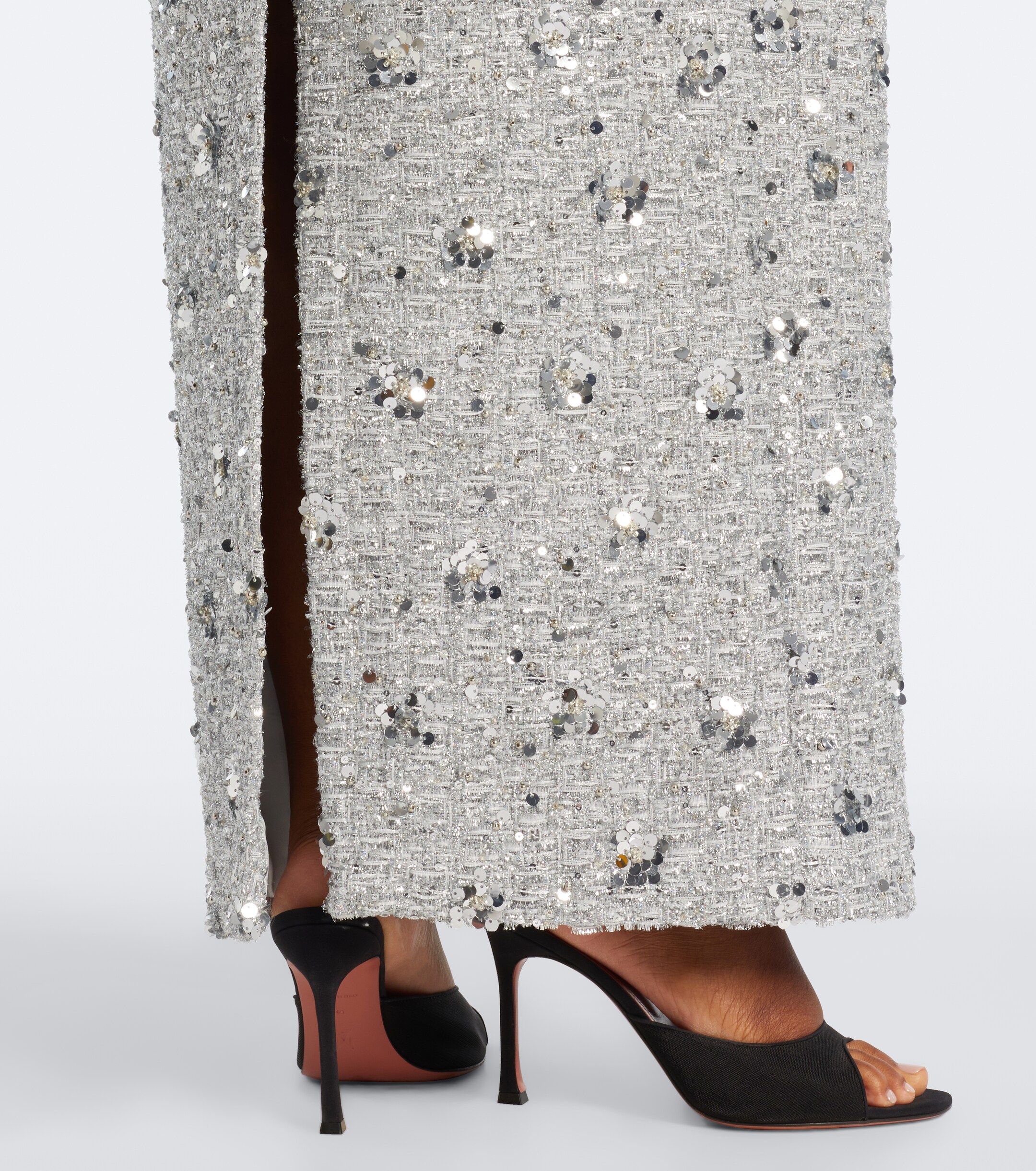 SIMKHAI Simkhai Viella sequined tweed gown