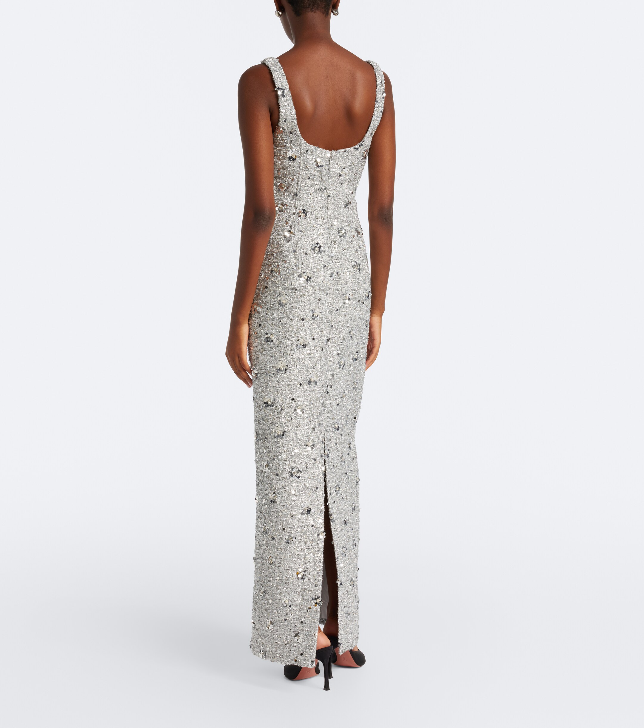 SIMKHAI Simkhai Viella sequined tweed gown