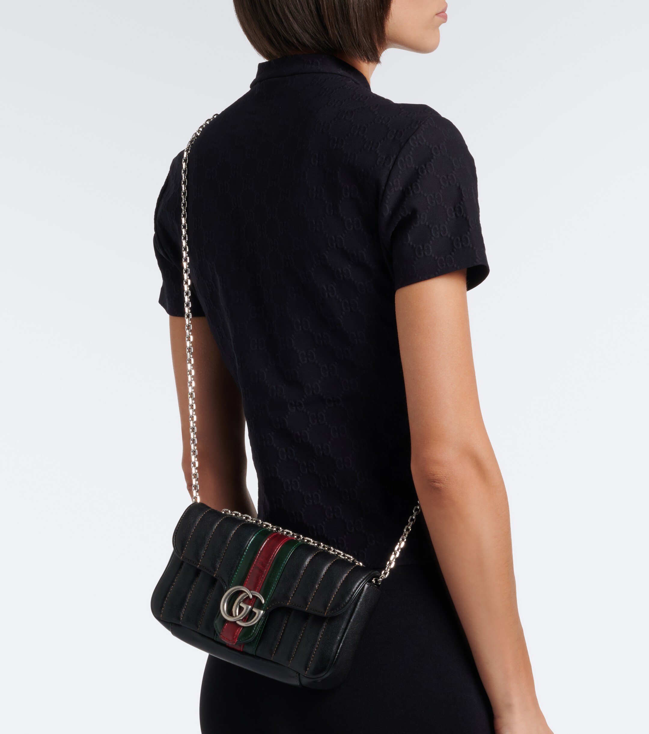 Gucci Gucci Jetset GG Marmont Small leather shoulder bag