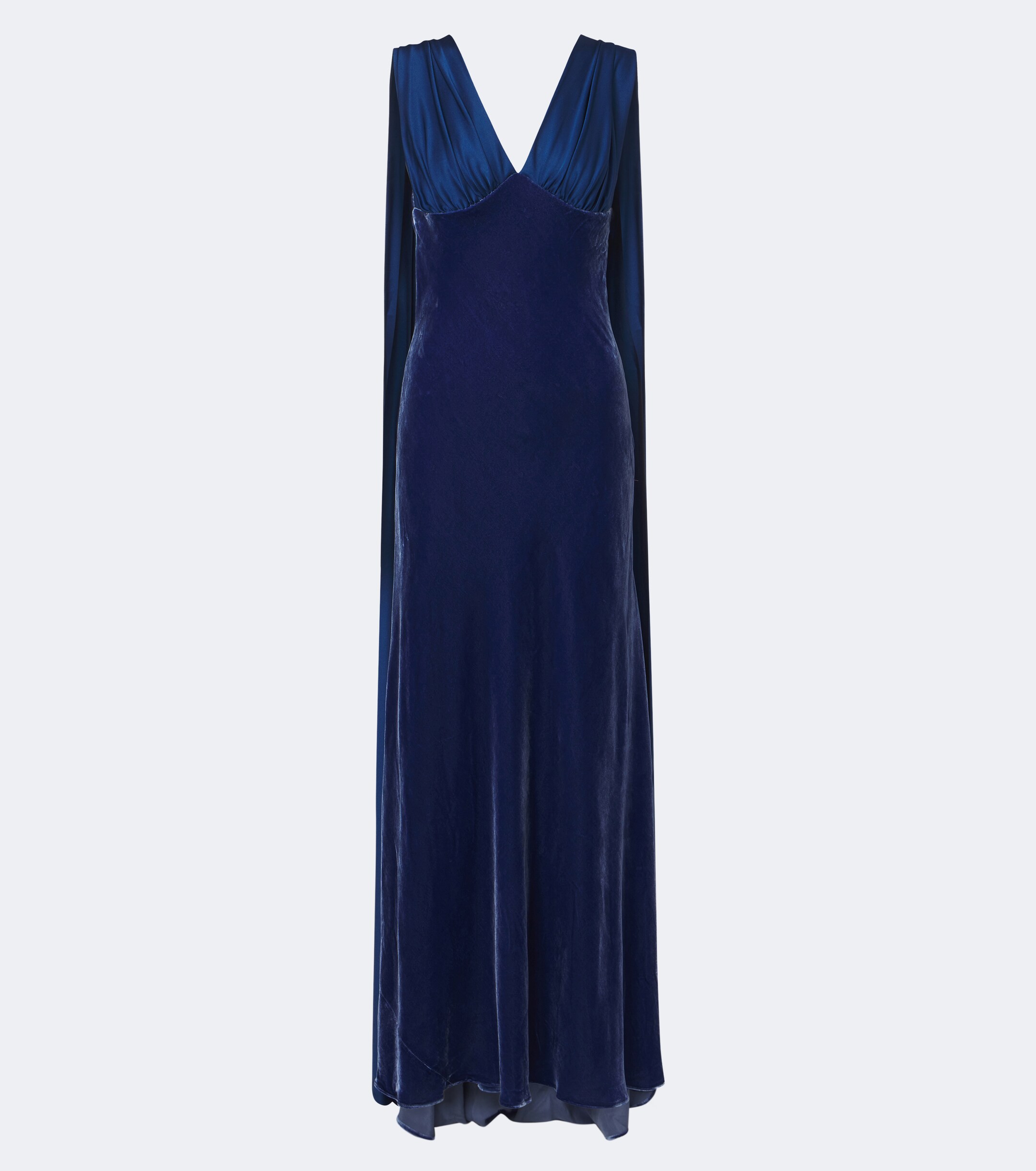 SIMKHAI Simkhai Mariselle caped velvet gown
