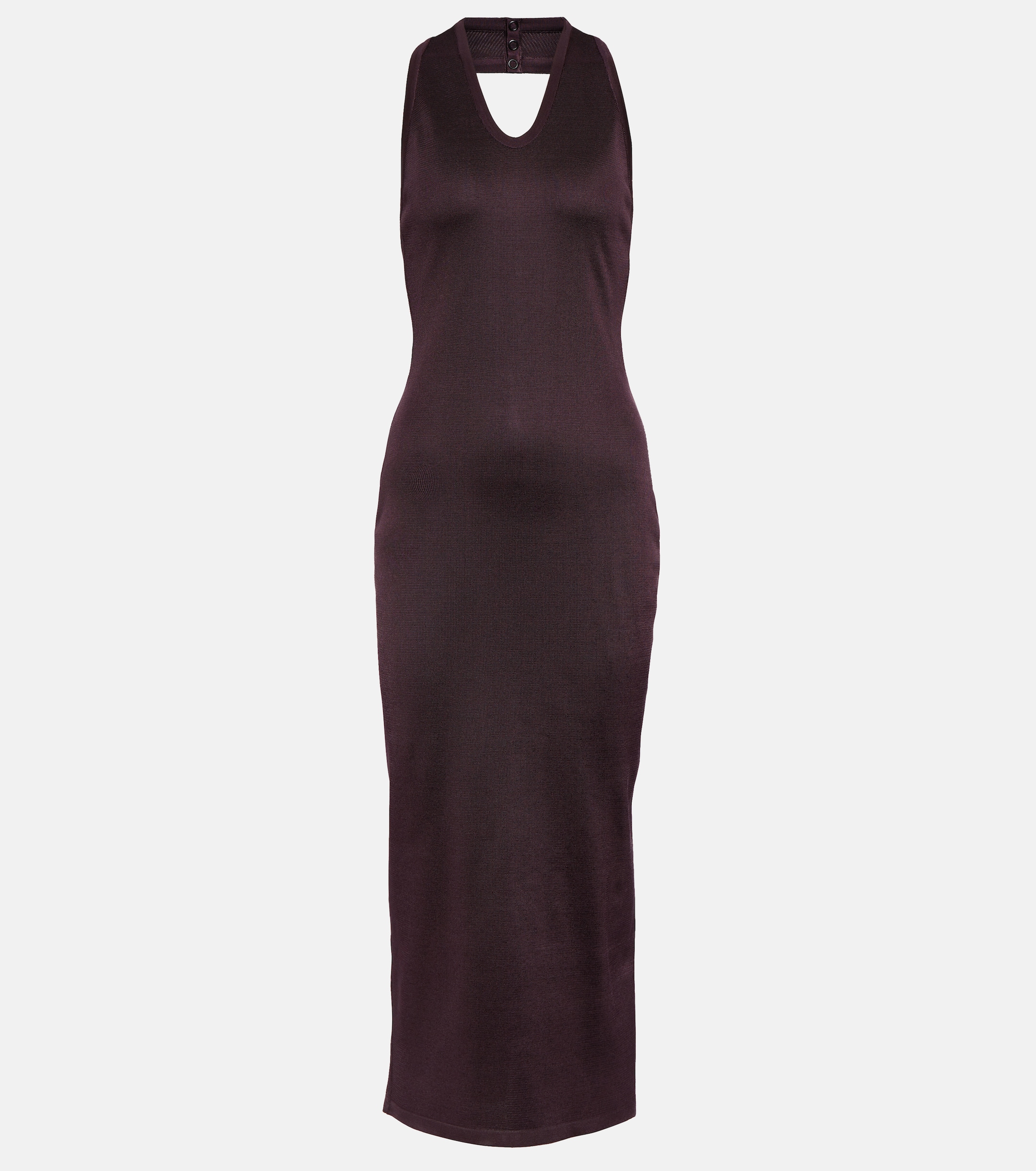 Alaïa Halterneck knit midi dress