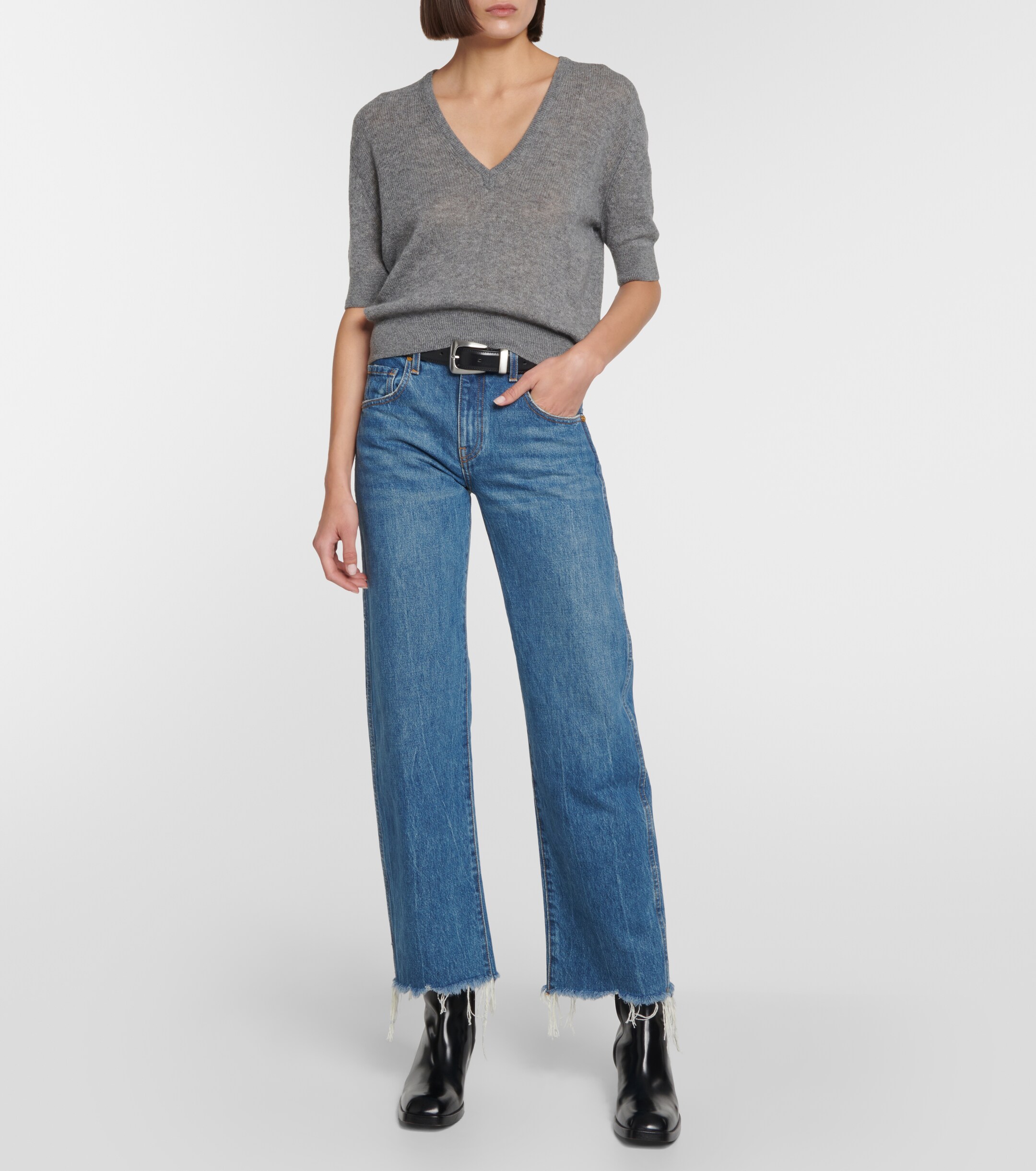 KHAITE Sierra cashmere-blend top