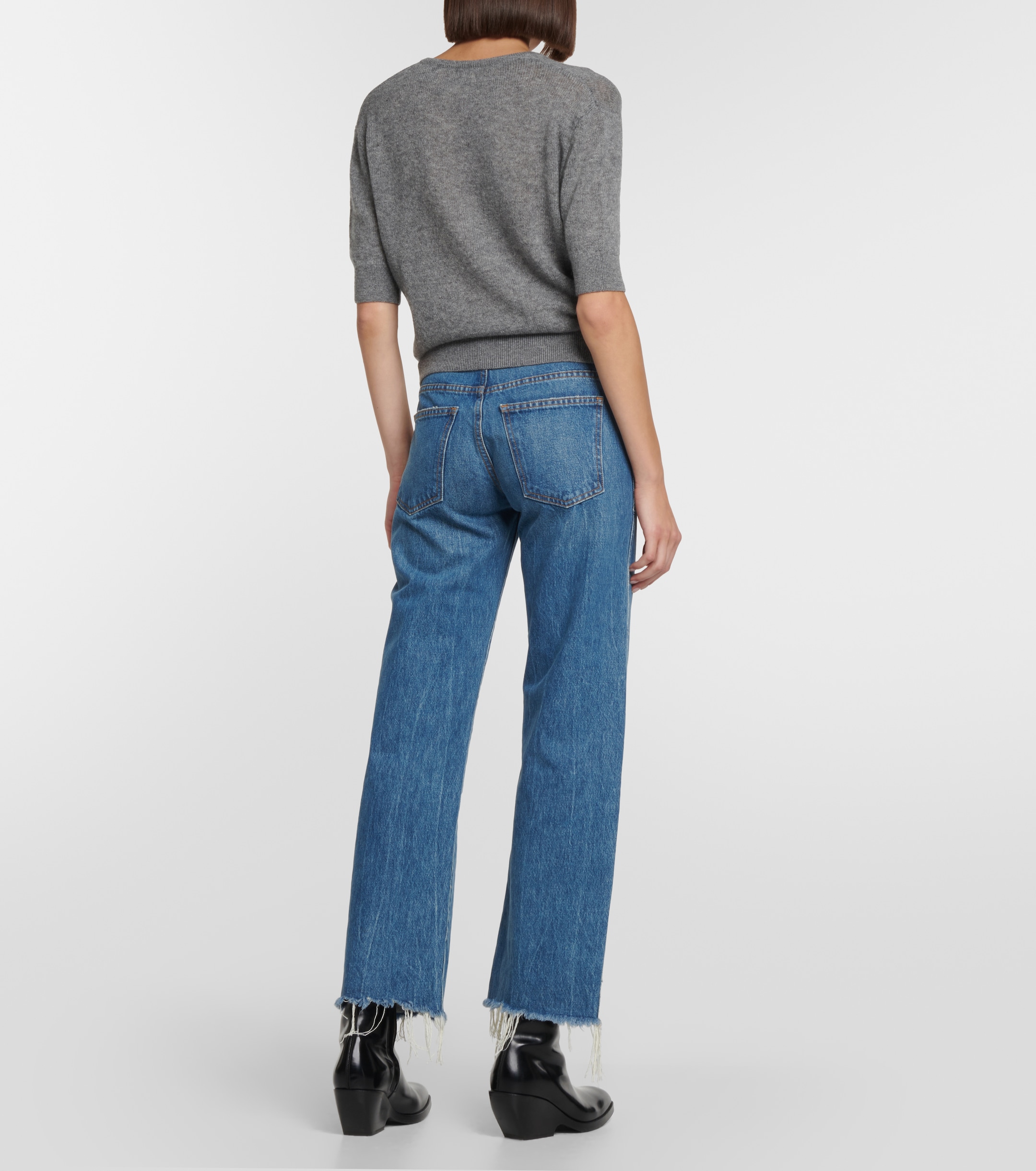 KHAITE Sierra cashmere-blend top
