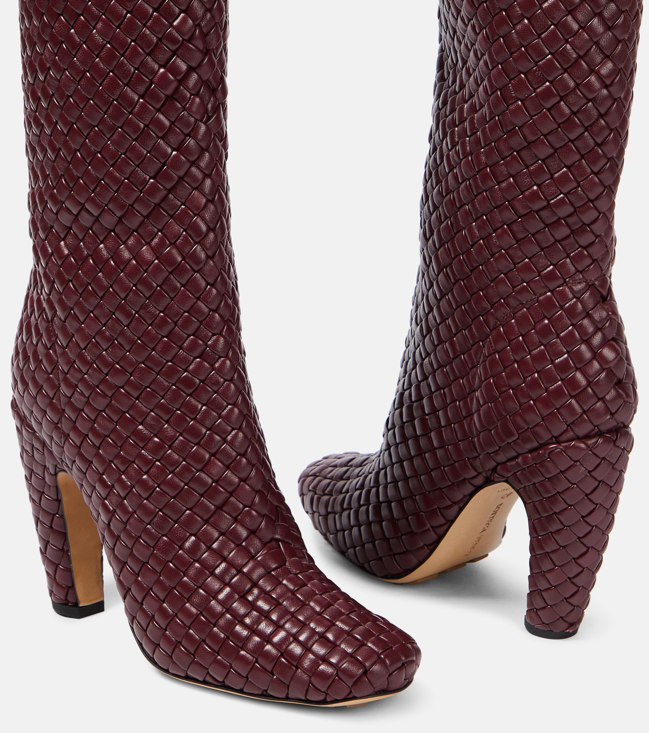 Bottega Veneta - Canalazzo leather over-the-knee boots | Plush
