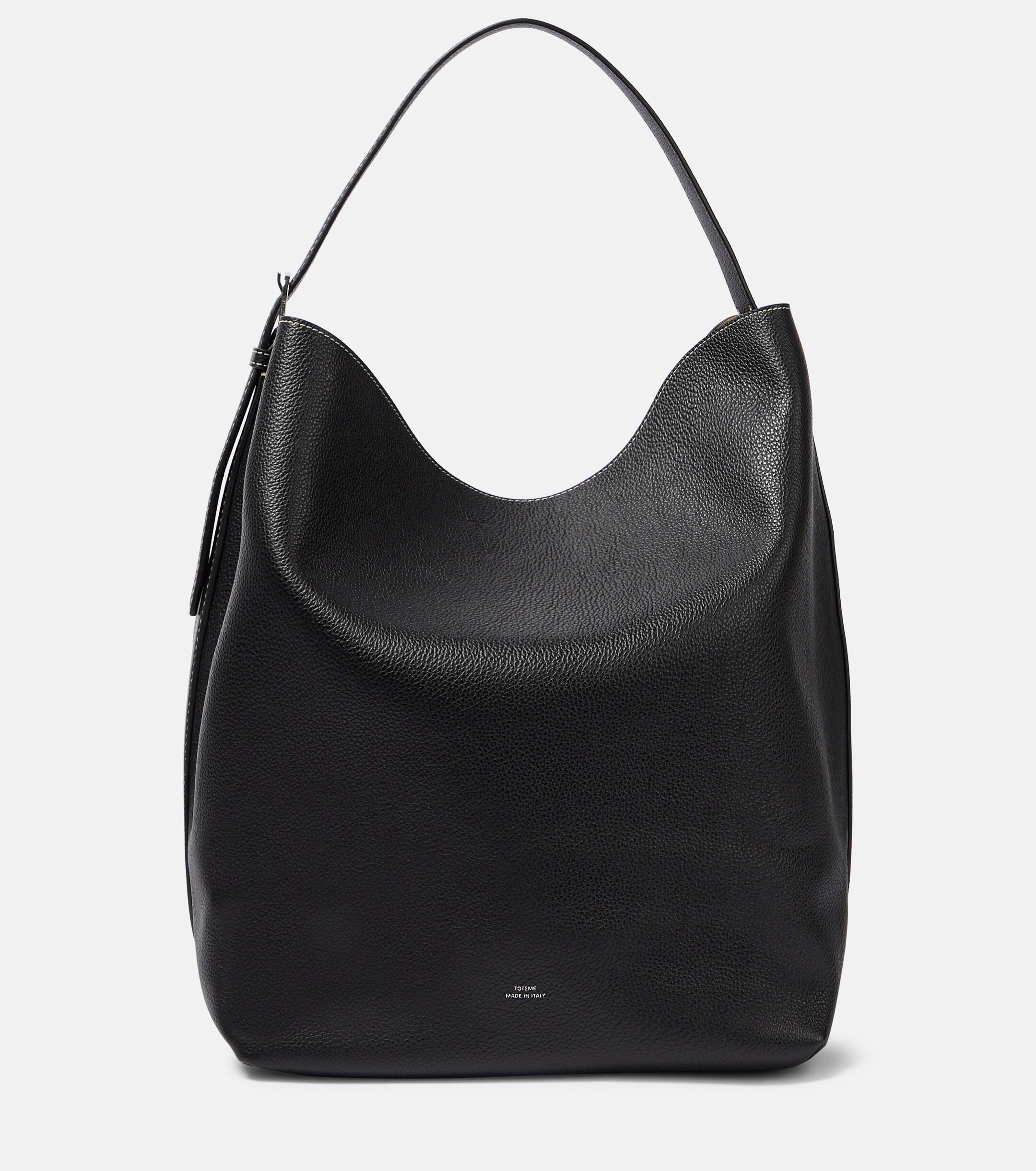 TOTEME Belted leather tote bag