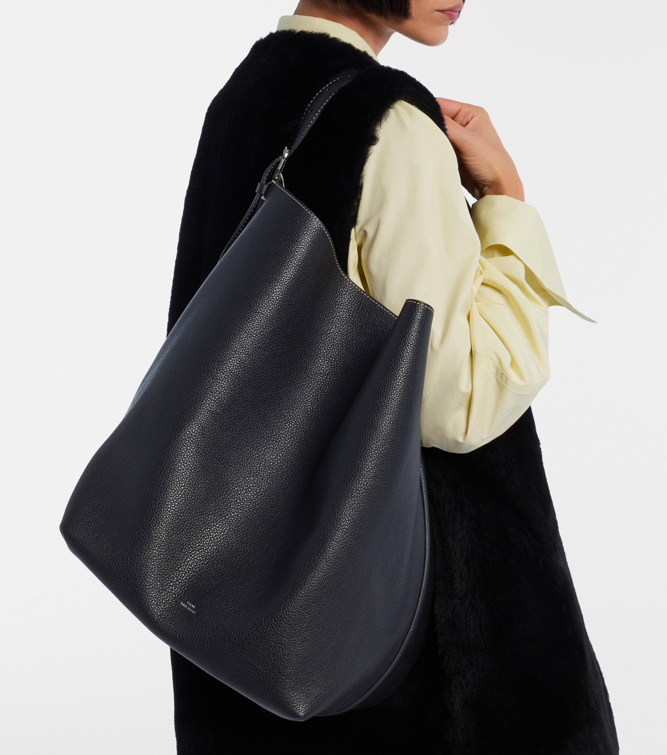 TOTEME Belted leather tote bag