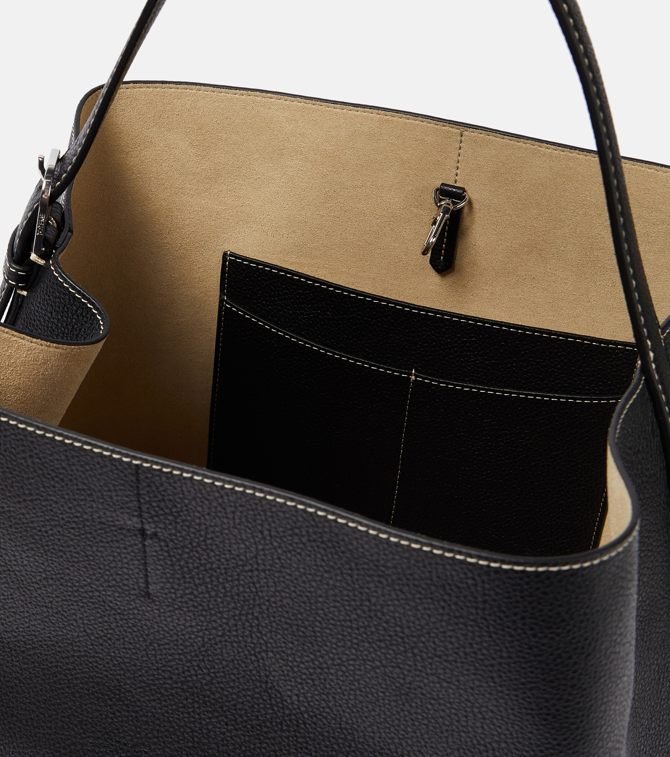 TOTEME Belted leather tote bag