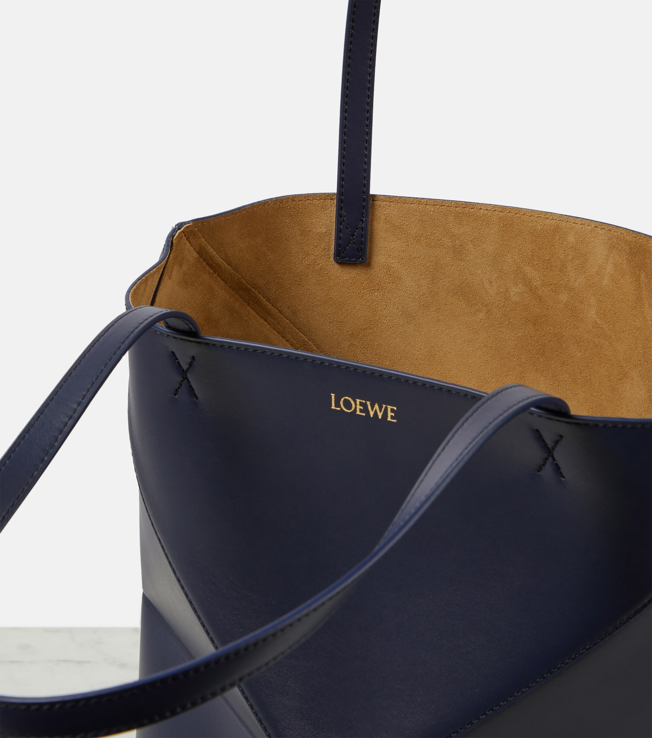 Loewe Puzzle Fold leather tote bag