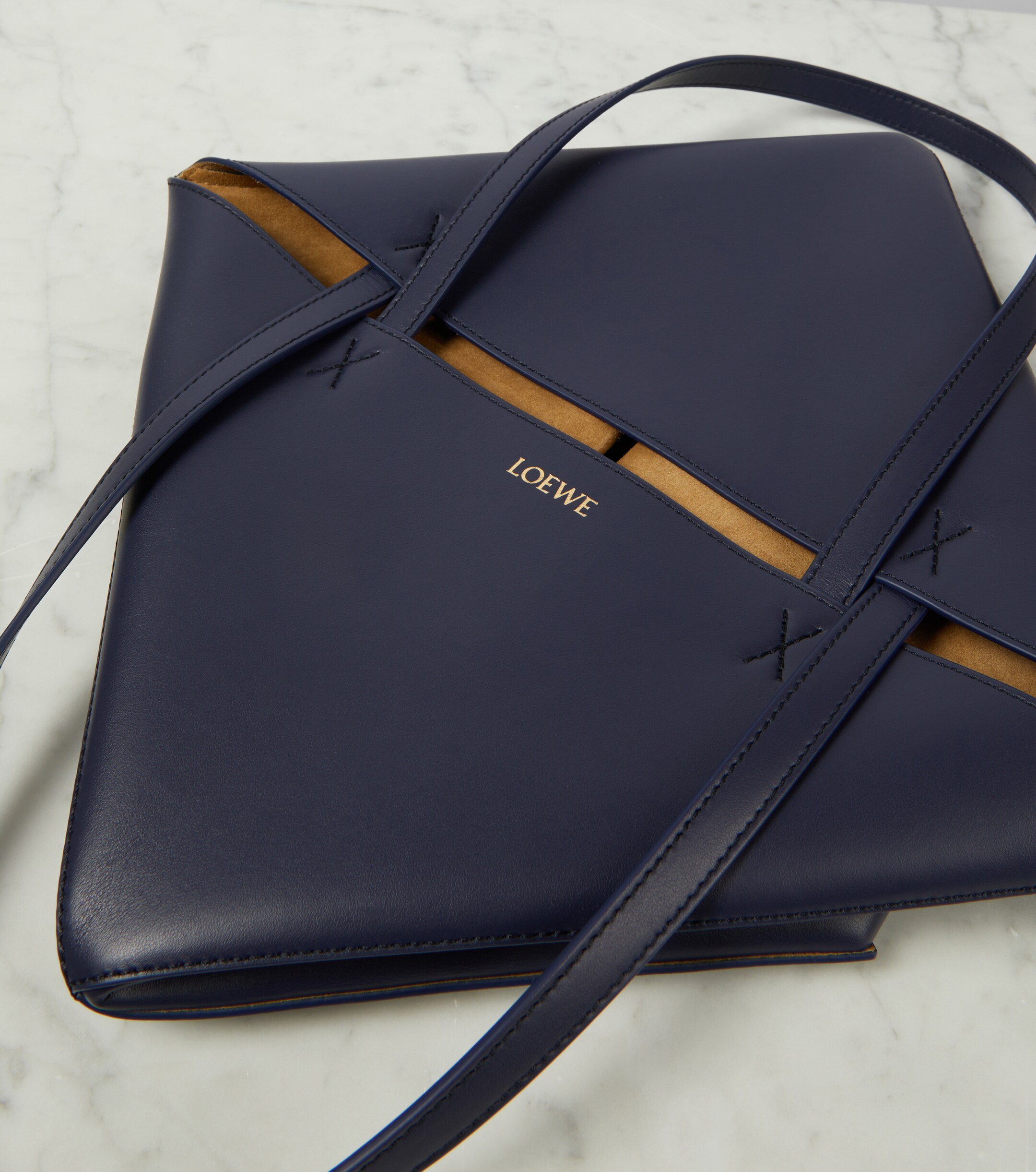 Loewe Puzzle Fold leather tote bag