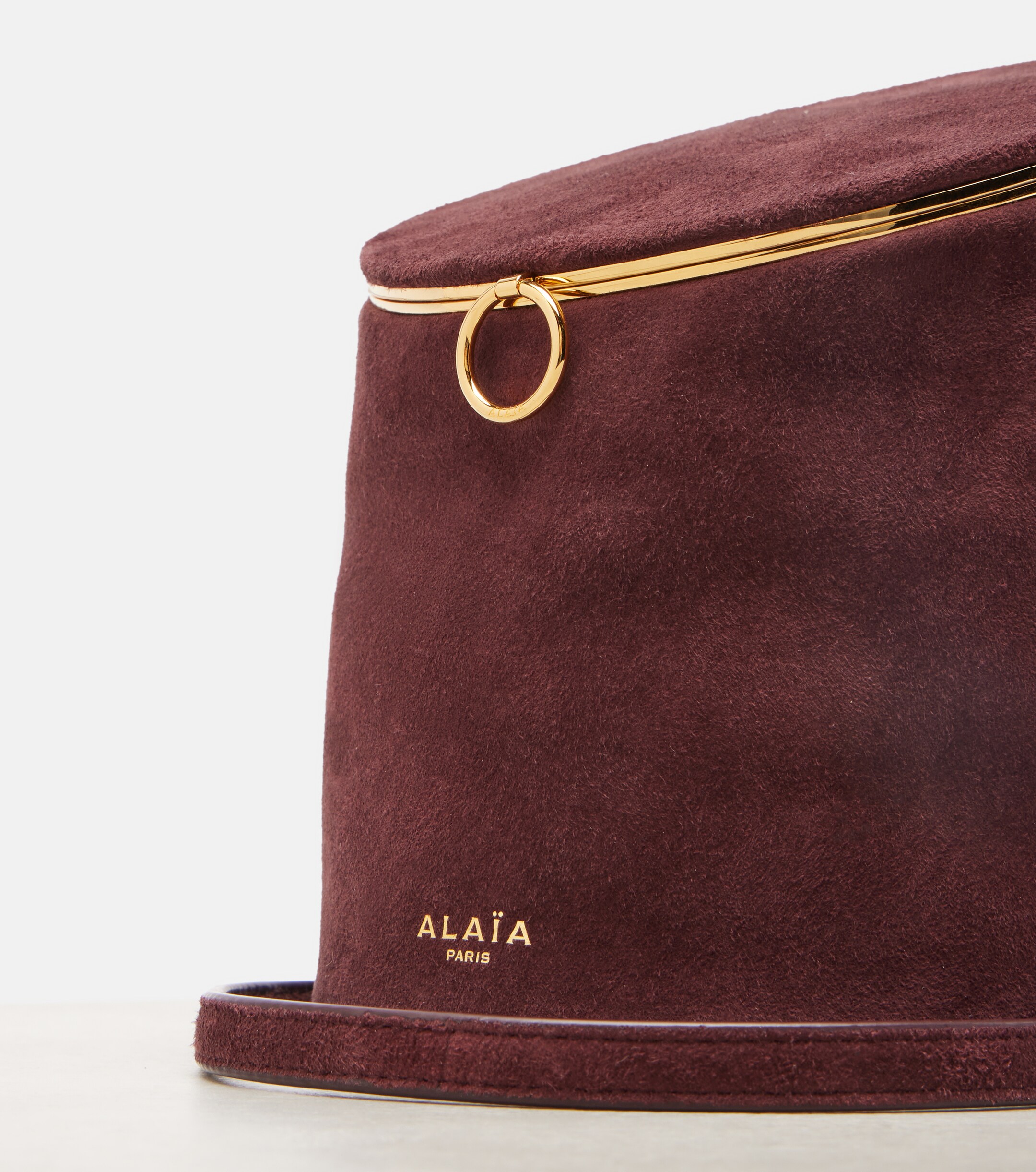 Alaïa La Canette Small suede bucket bag