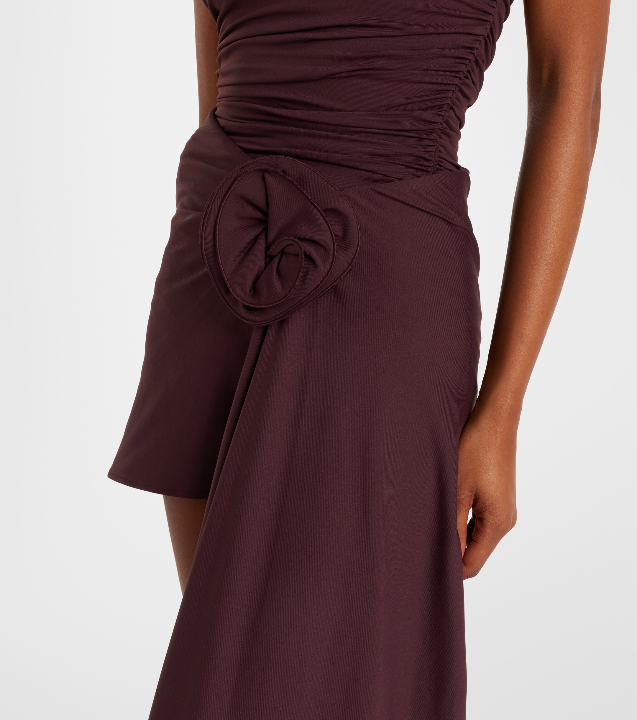 Magda Butrym Magda Butrym Floral-appliqué draped miniskirt