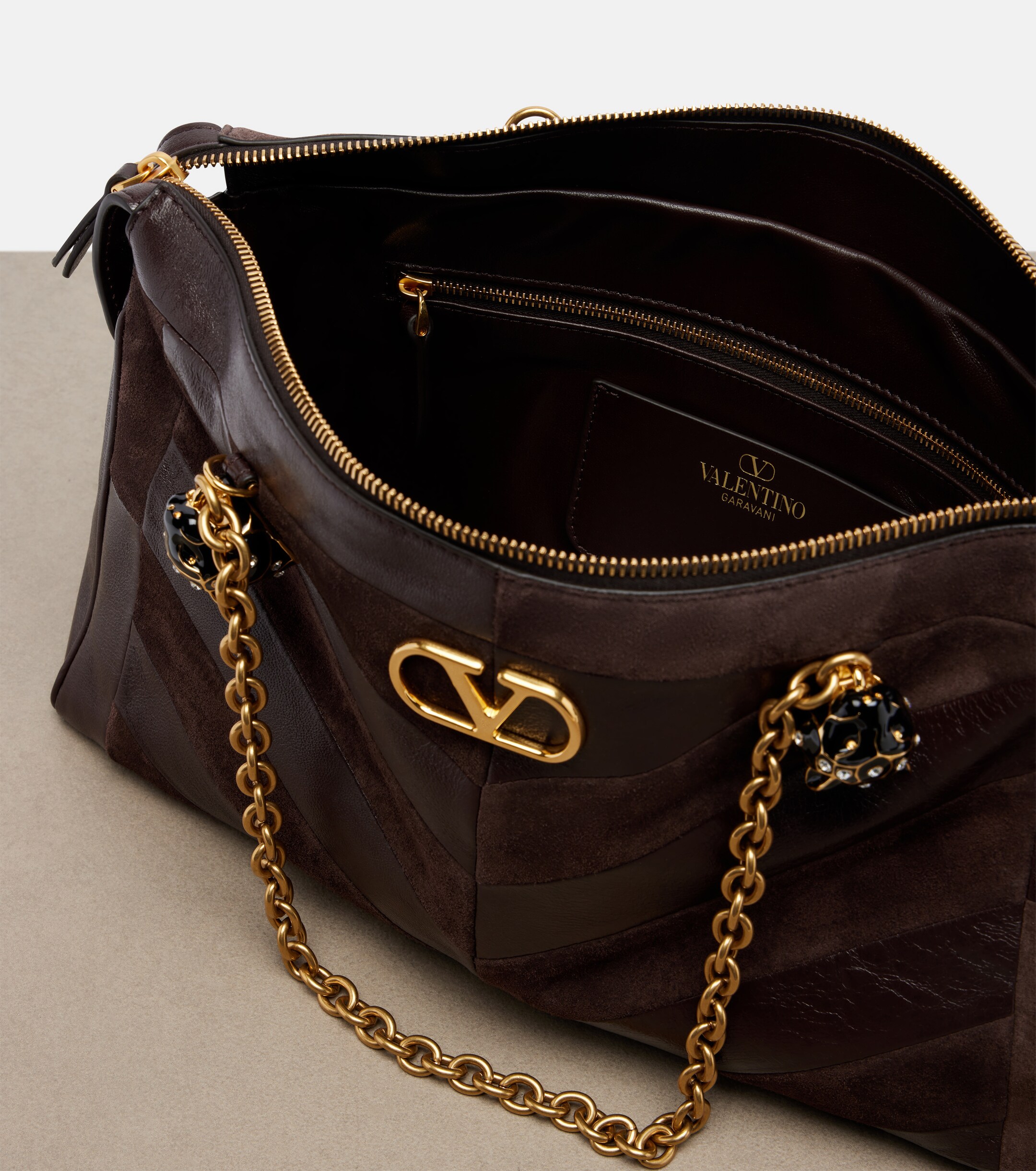 Valentino Garavani Panthea Medium leather shoulder bag thumbnail