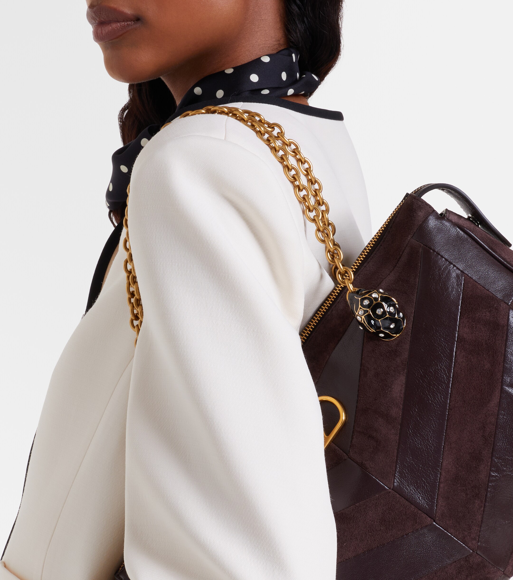 Valentino Garavani Panthea Medium leather shoulder bag thumbnail