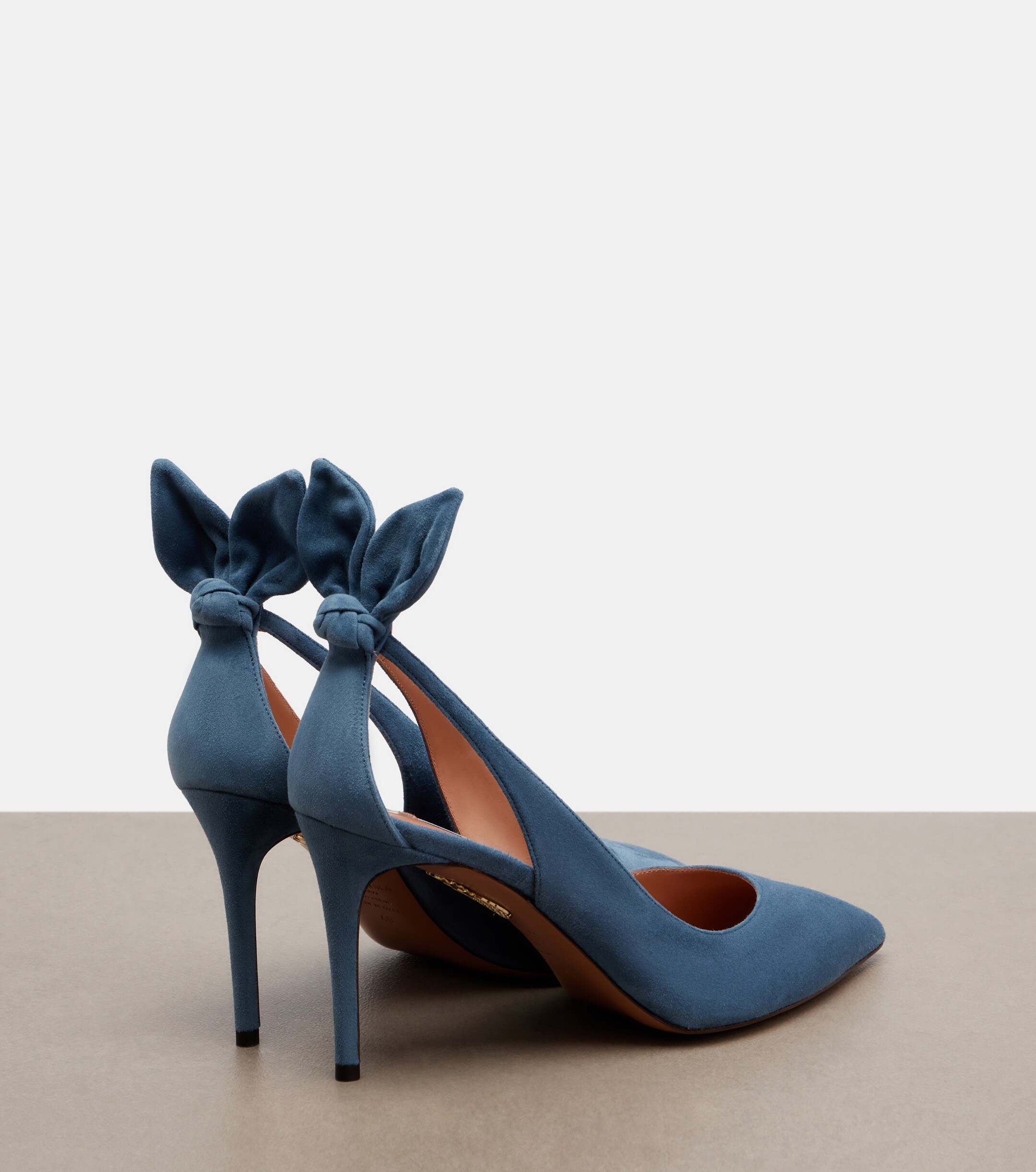 AQUAZZURA Aquazzura Bow Tie suede pumps