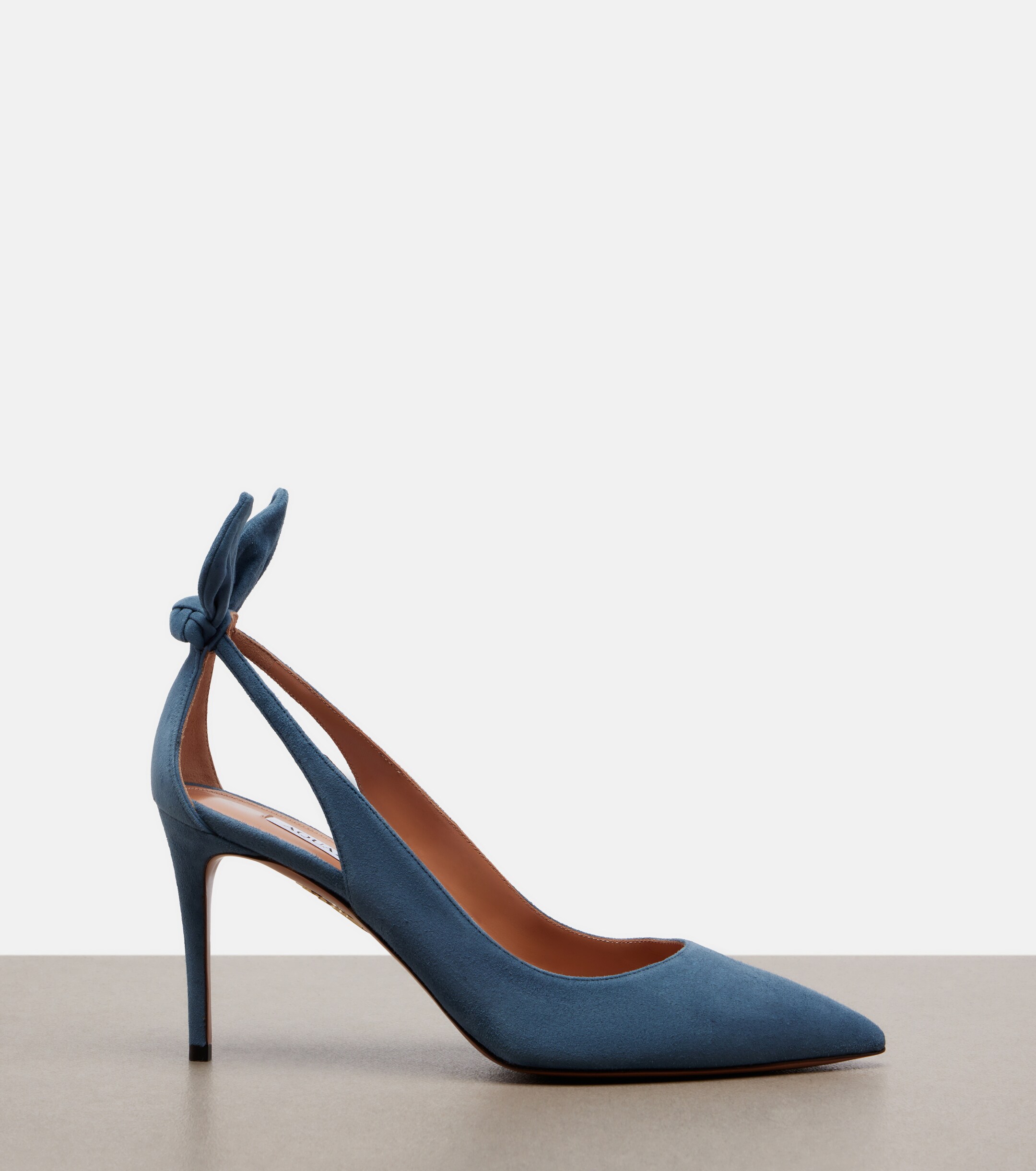 AQUAZZURA Aquazzura Bow Tie suede pumps