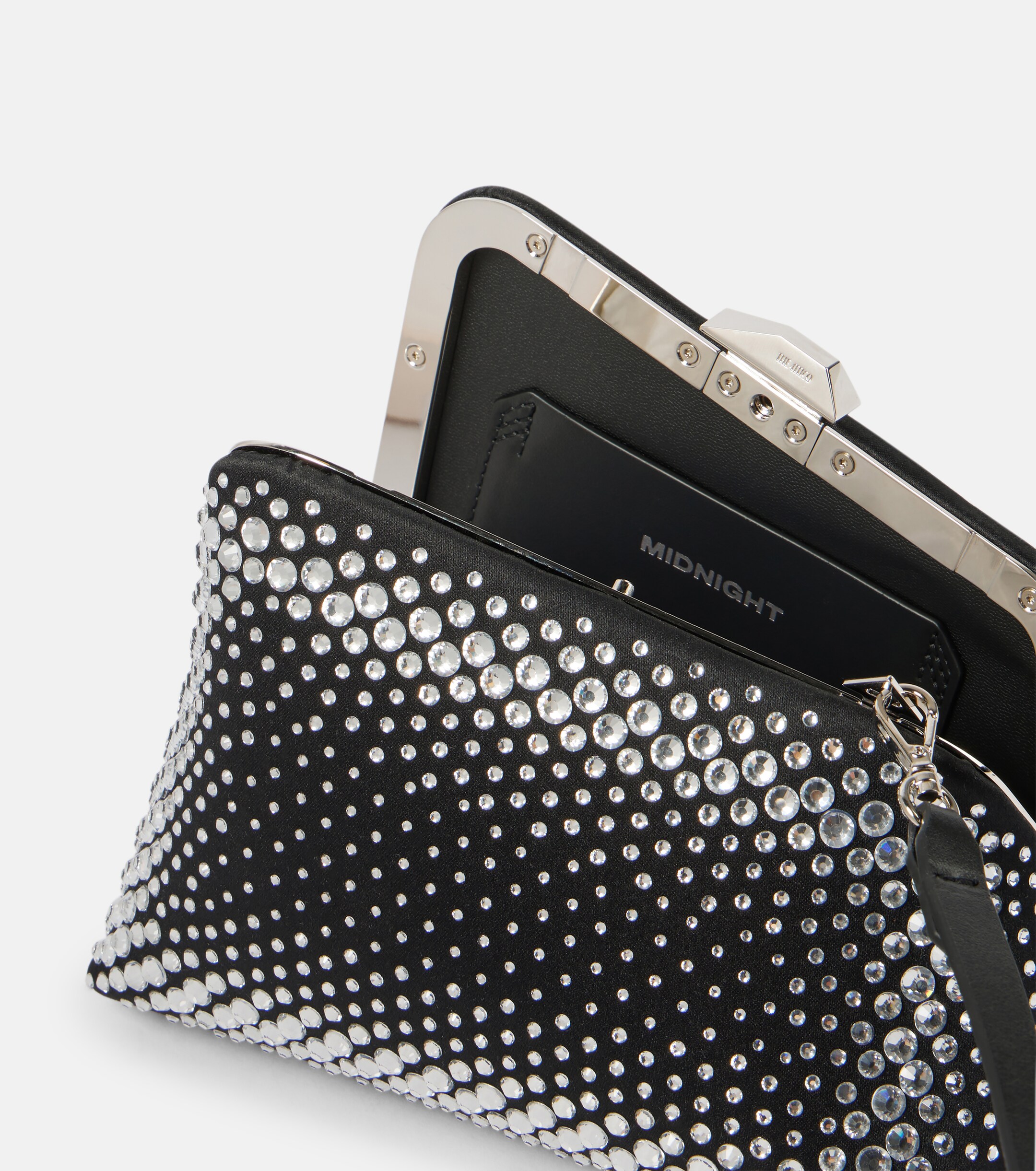 THE ATTICO Midnight Mini embellished clutch