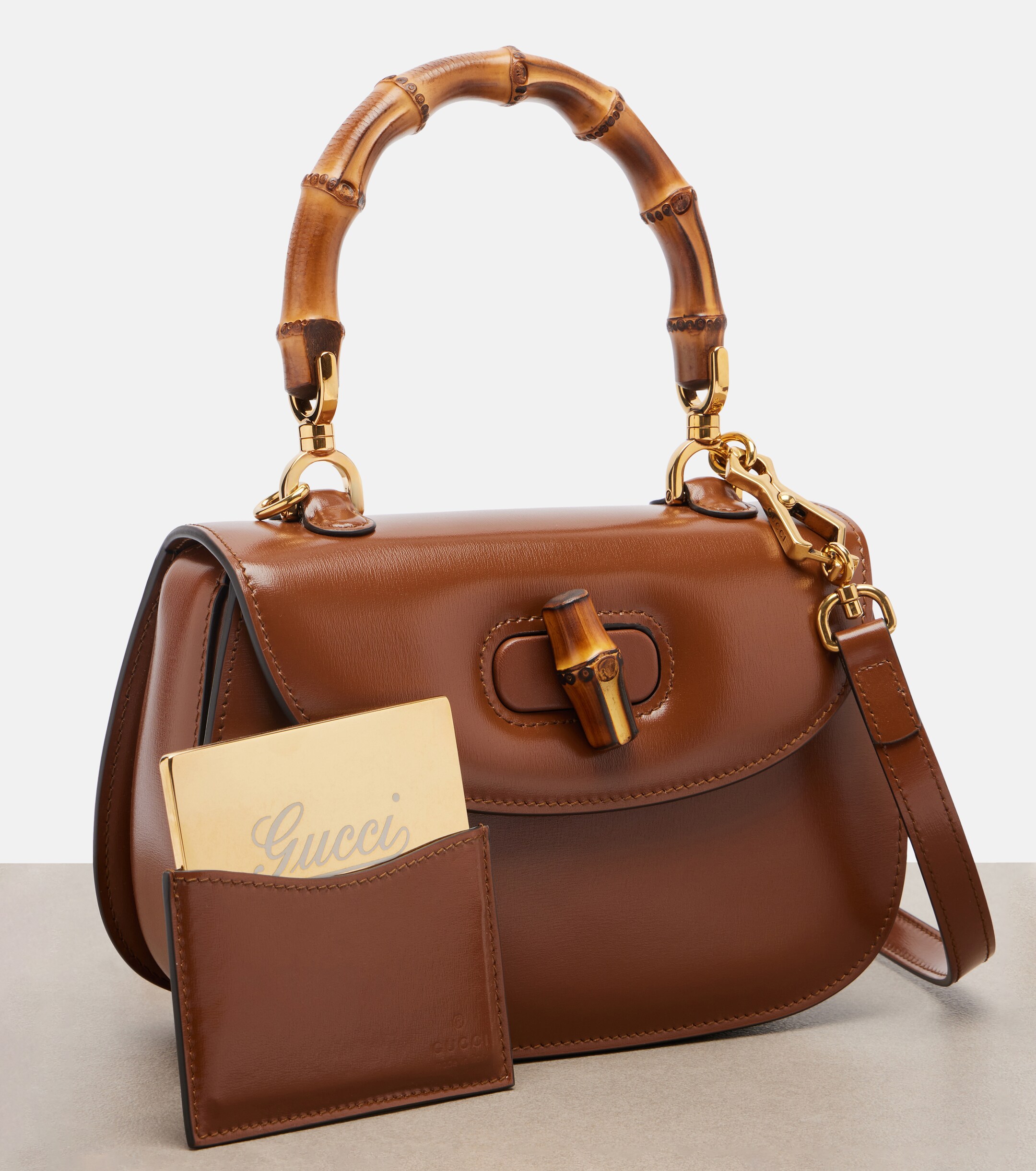 Gucci Gucci Bamboo 1947 Small leather top-handle bag