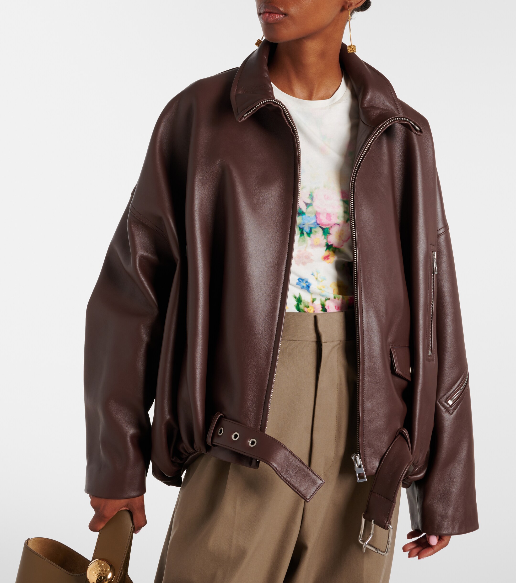 Loewe Balloon leather jacket