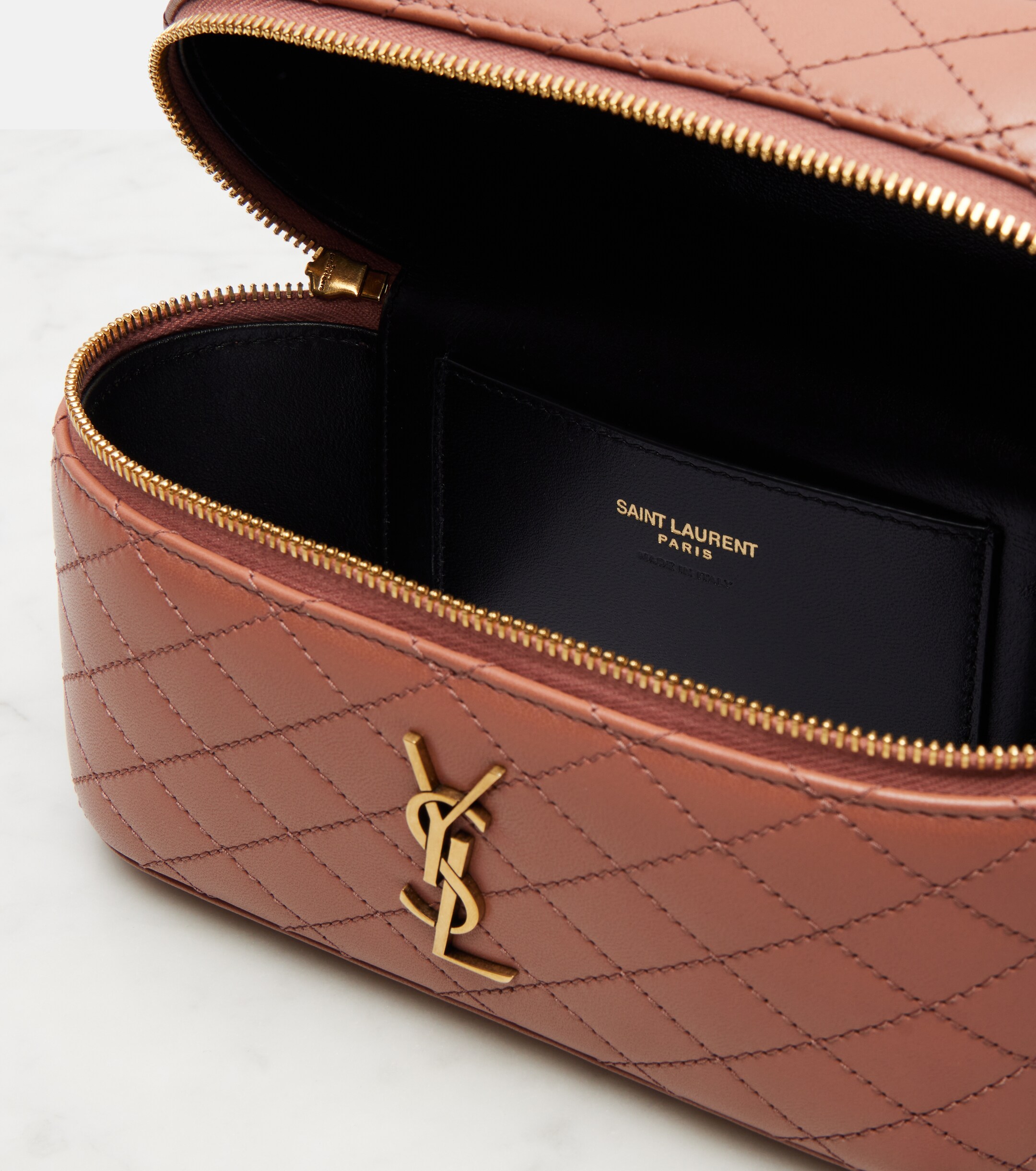 Saint Laurent Gaby quilted leather vanity bag