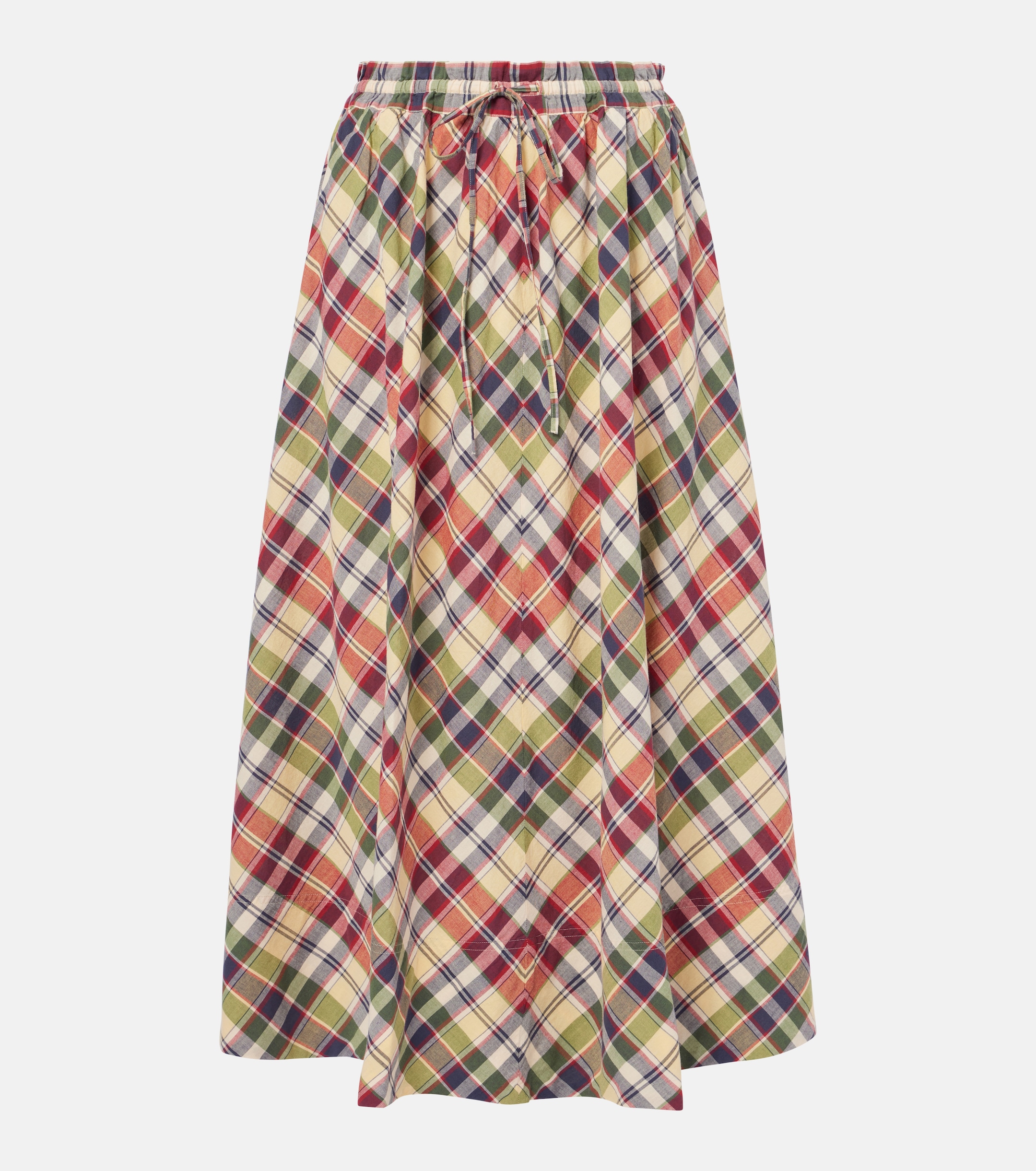Polo Ralph Lauren Plaid cotton maxi skirt thumbnail