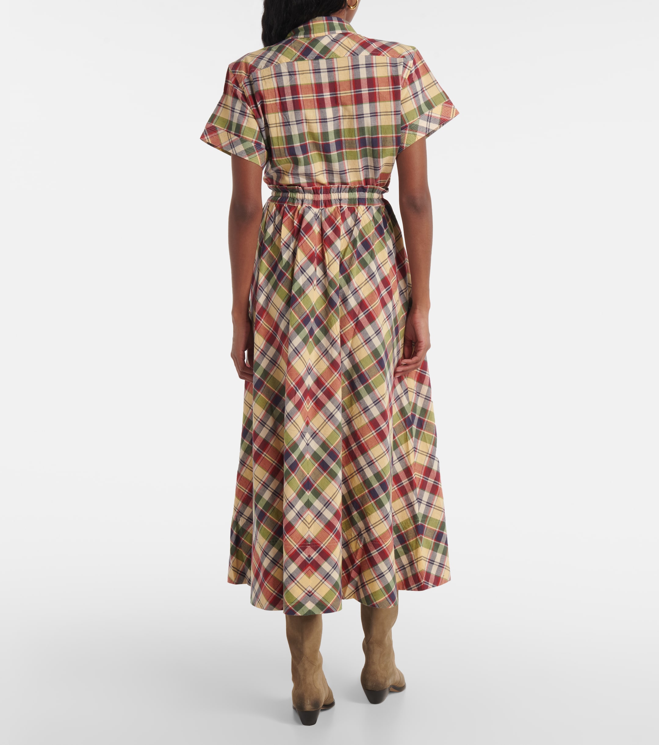 Polo Ralph Lauren Plaid cotton maxi skirt thumbnail