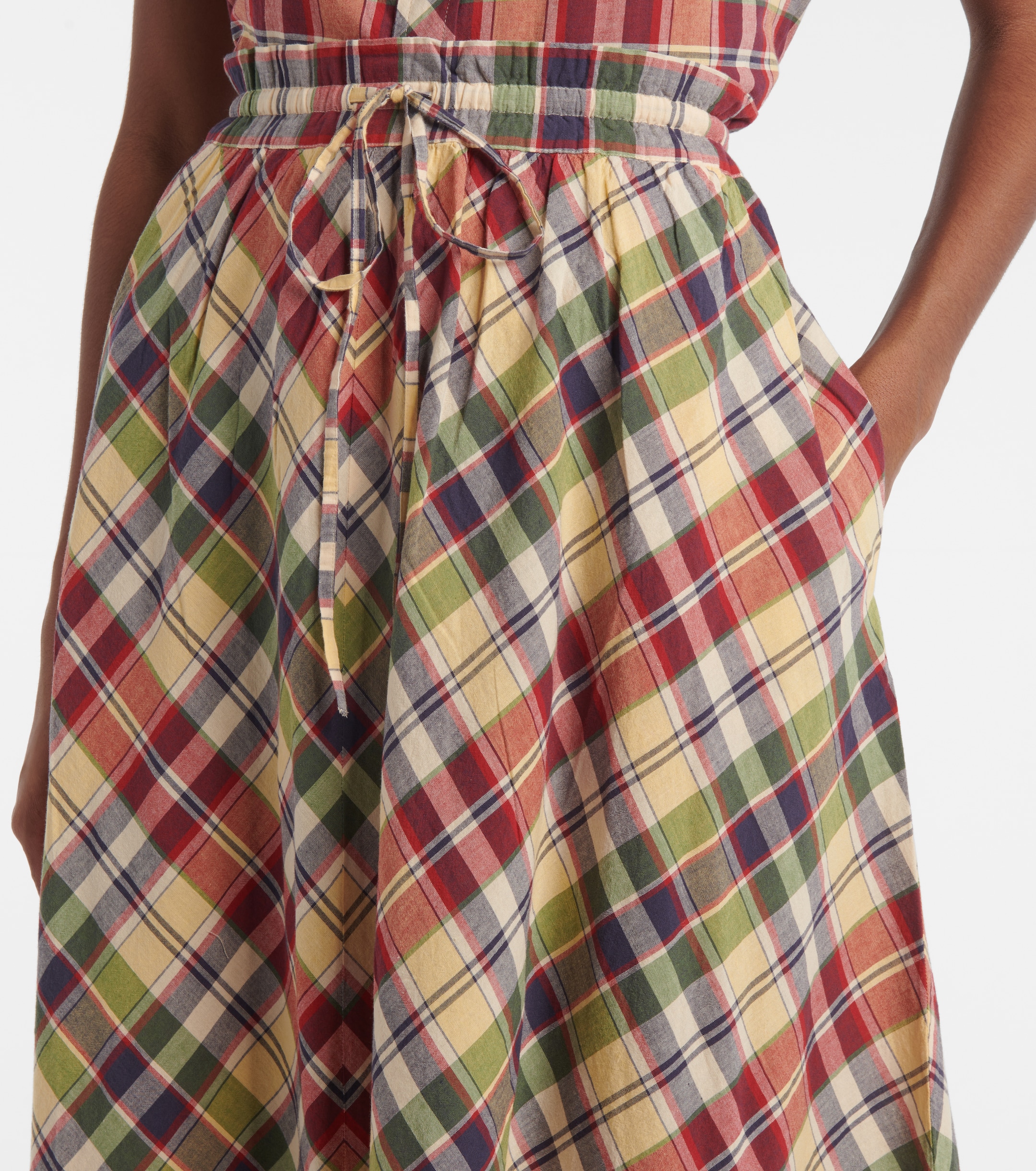 Polo Ralph Lauren Plaid cotton maxi skirt thumbnail