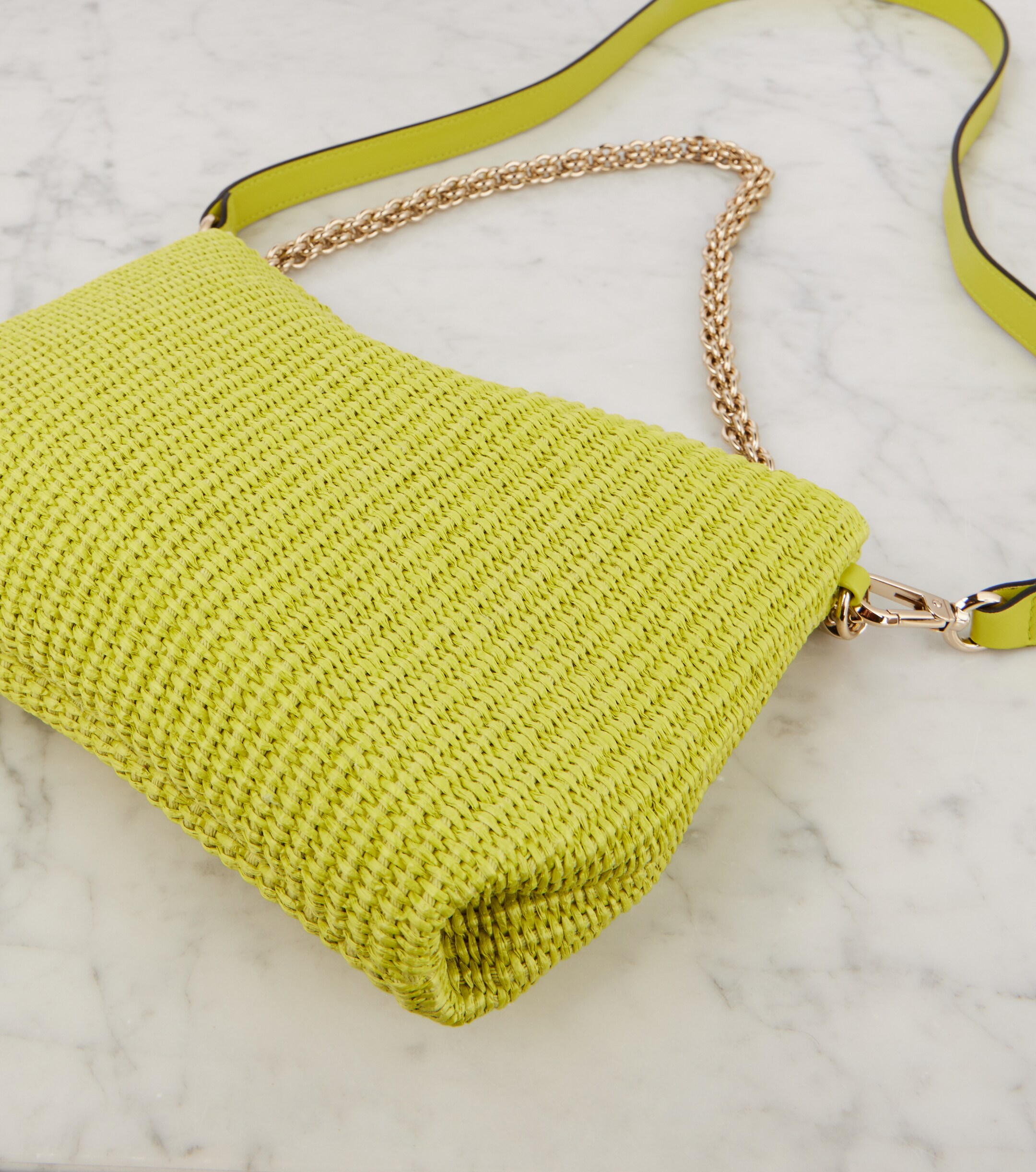 JIMMY CHOO Callie raffia shoulder bag