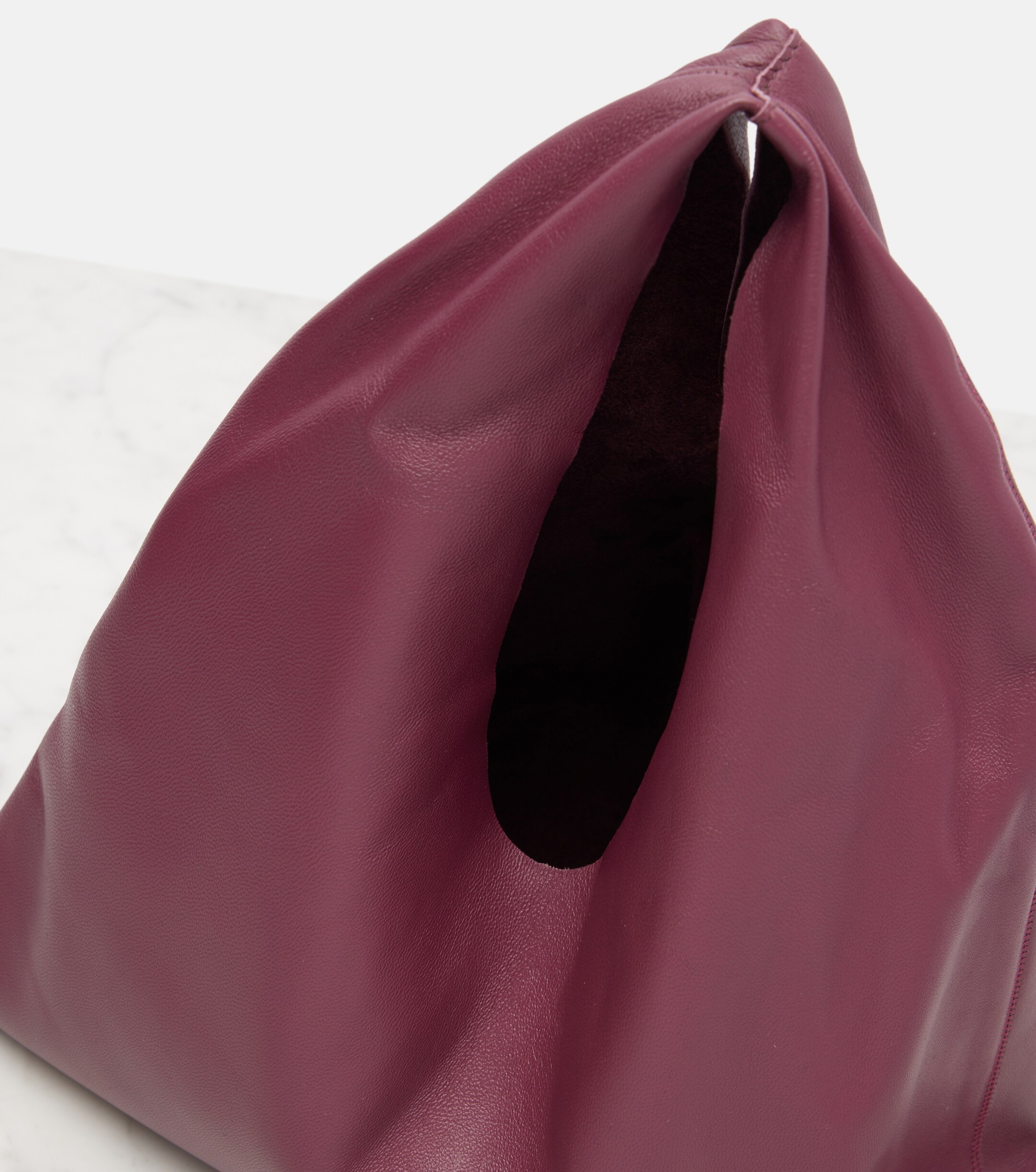 The Row Bindle Small leather top-handle bag